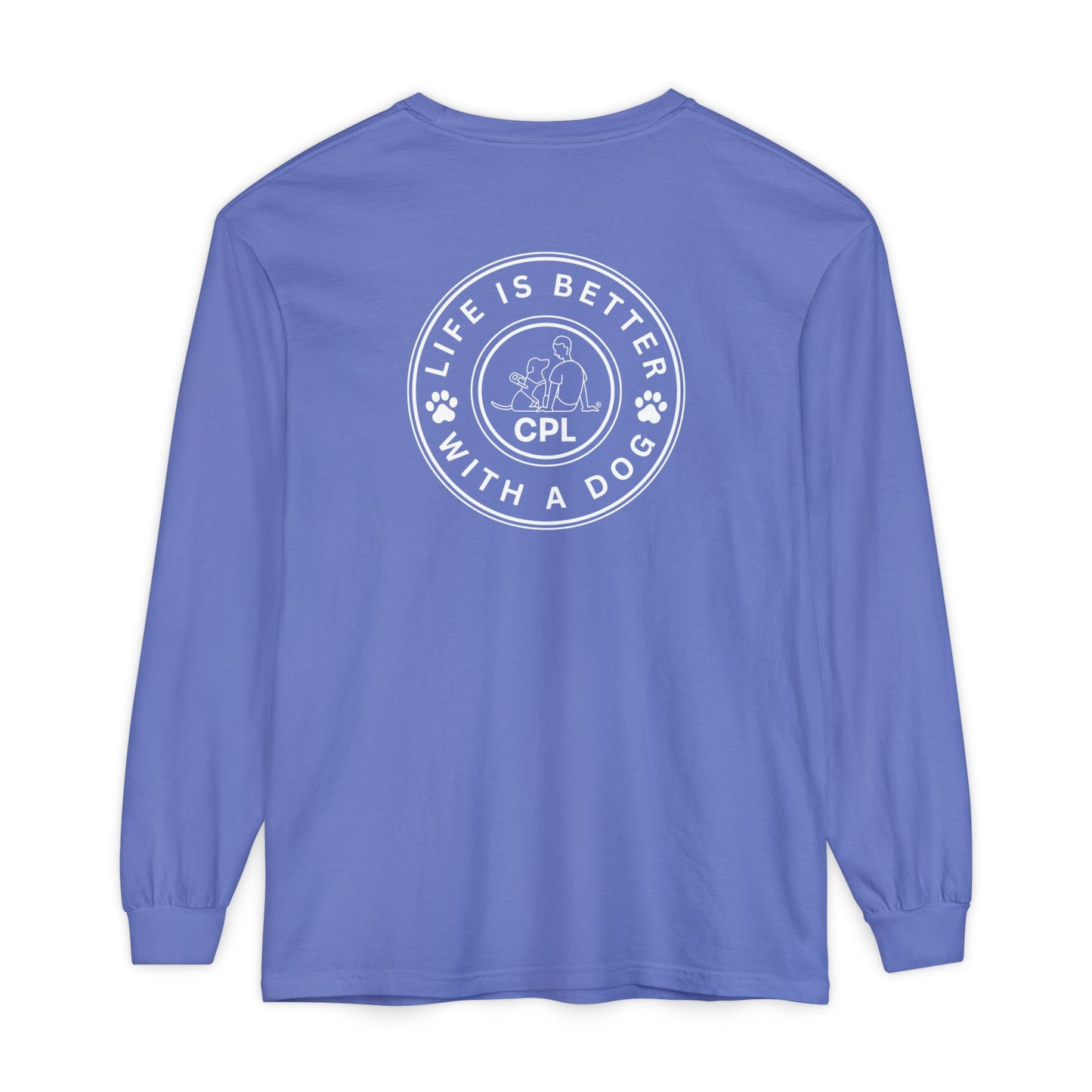 Life is Better with a Dog Unisex Comfort Colors Long Sleeve