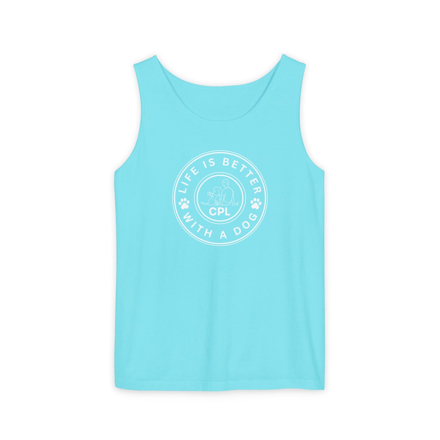 Life is Better With a Dog Unisex Comfort Colors Tank Top