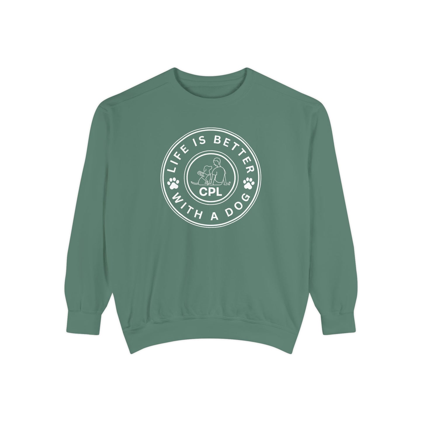 Life is Better with a Dog Unisex Comfort Colors Crewneck