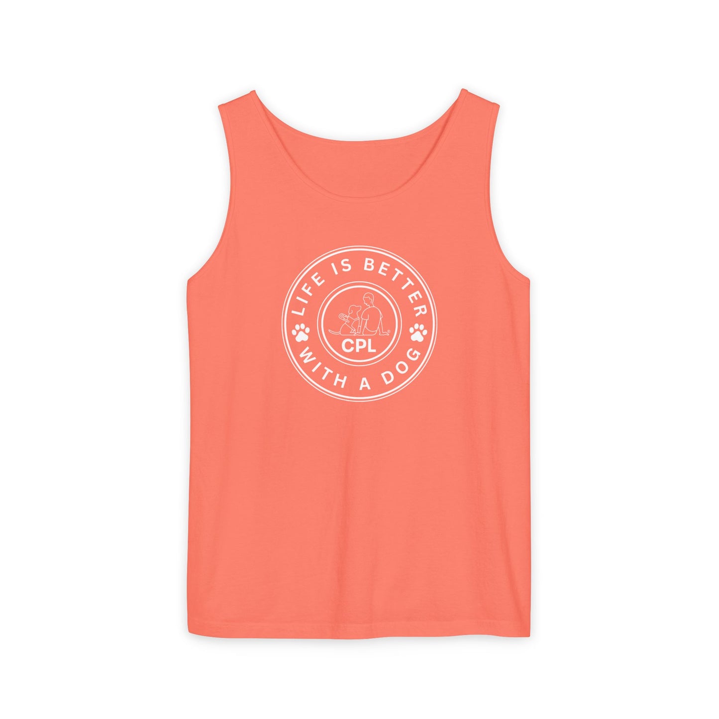 Life is Better With a Dog Unisex Comfort Colors Tank Top