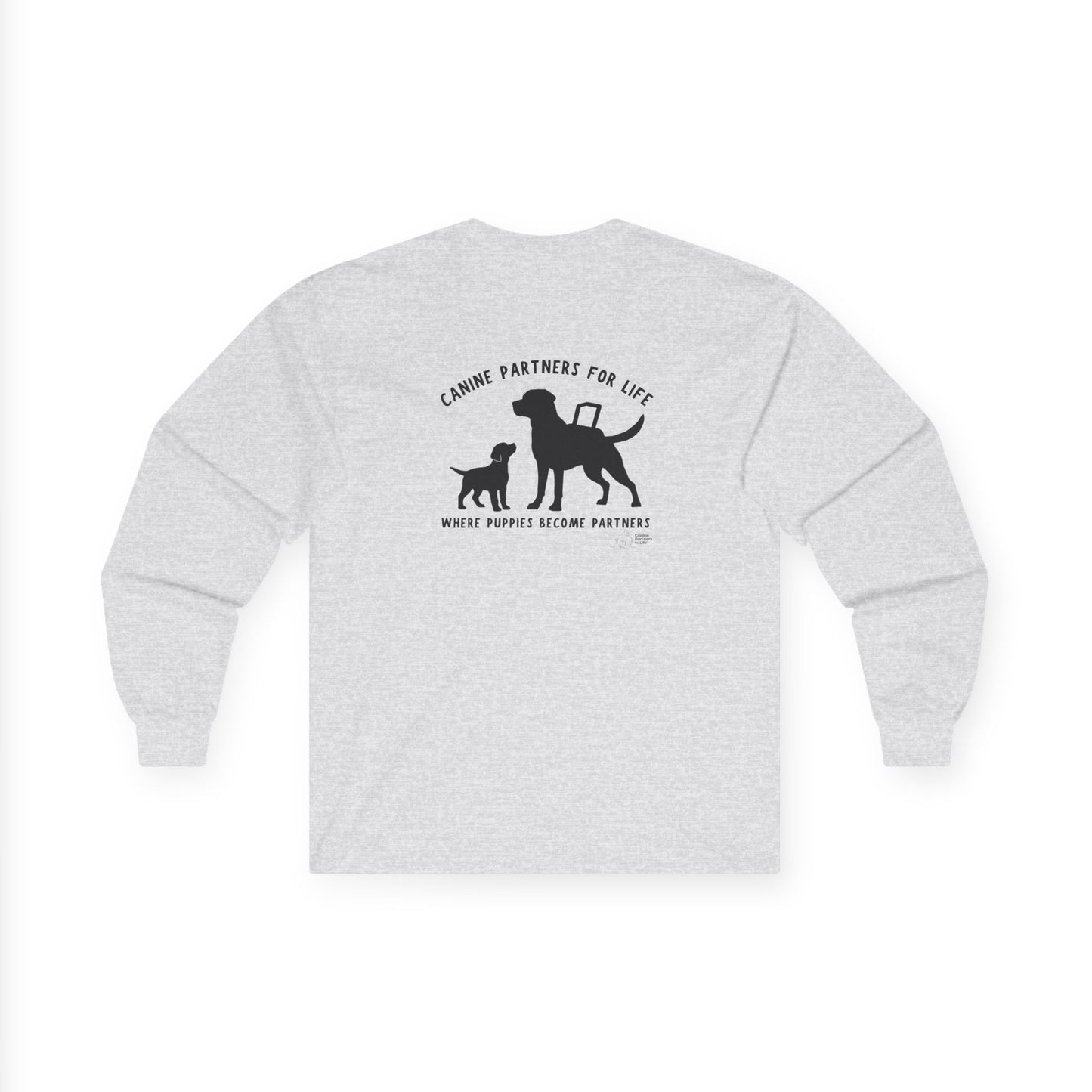 Where Puppies Become Partners Unisex Gildan Long Sleeve