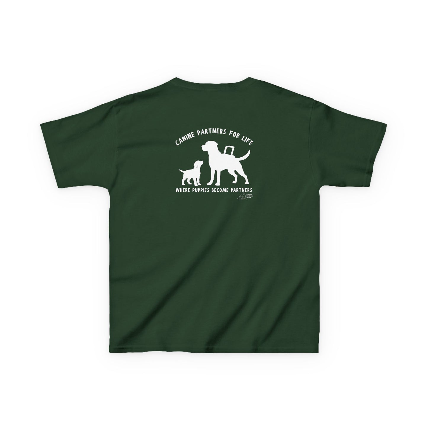 Where Puppies Become Partners Kids Gildan T-Shirt