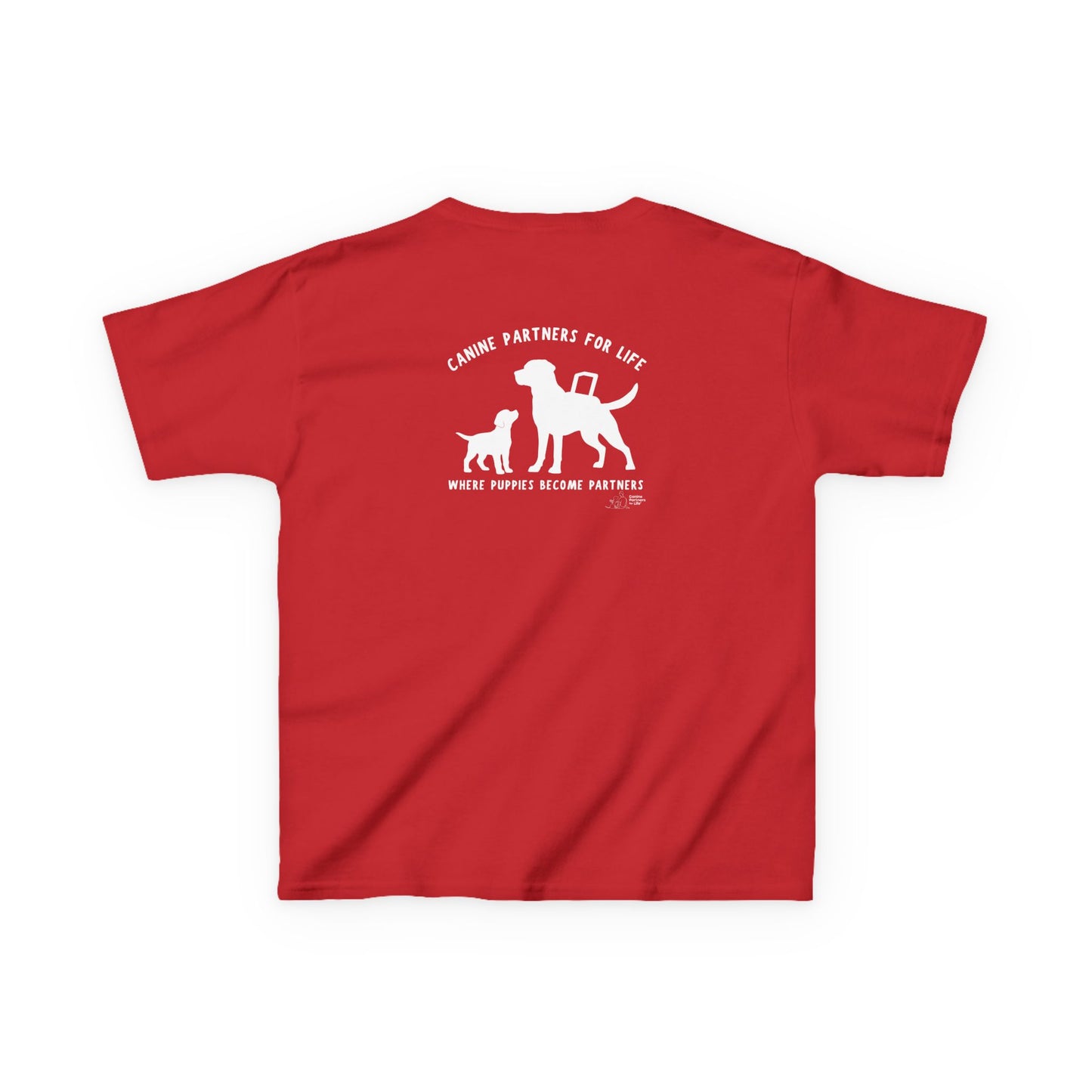Where Puppies Become Partners Kids Gildan T-Shirt