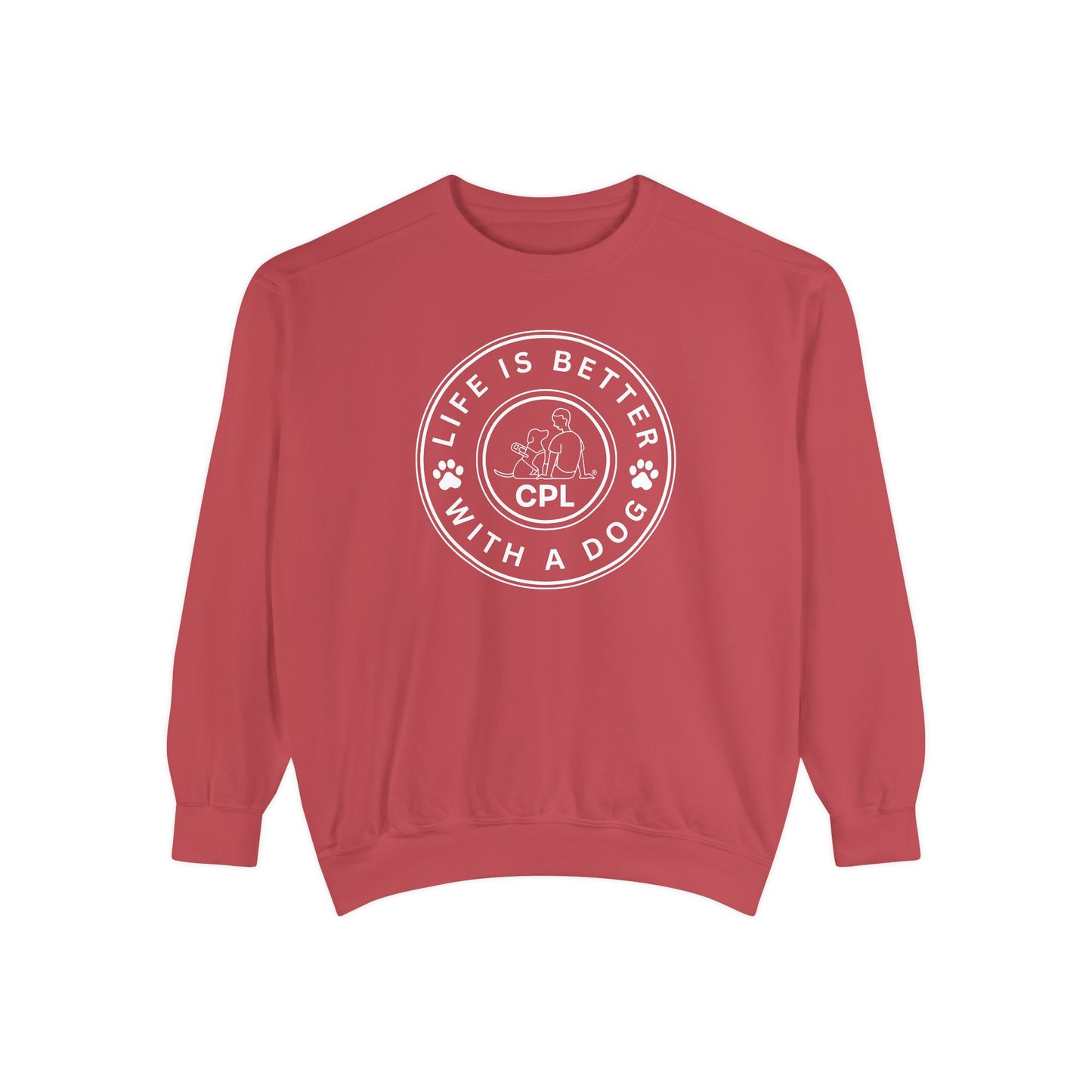 Life is Better with a Dog Unisex Comfort Colors Crewneck