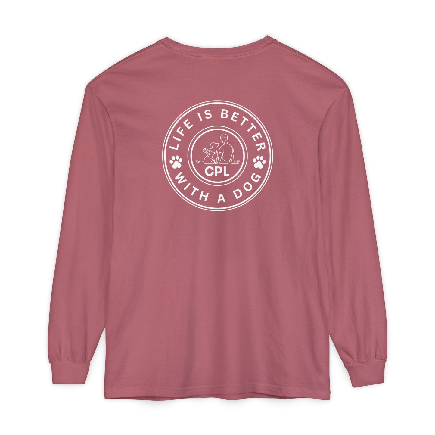 Life is Better with a Dog Unisex Comfort Colors Long Sleeve