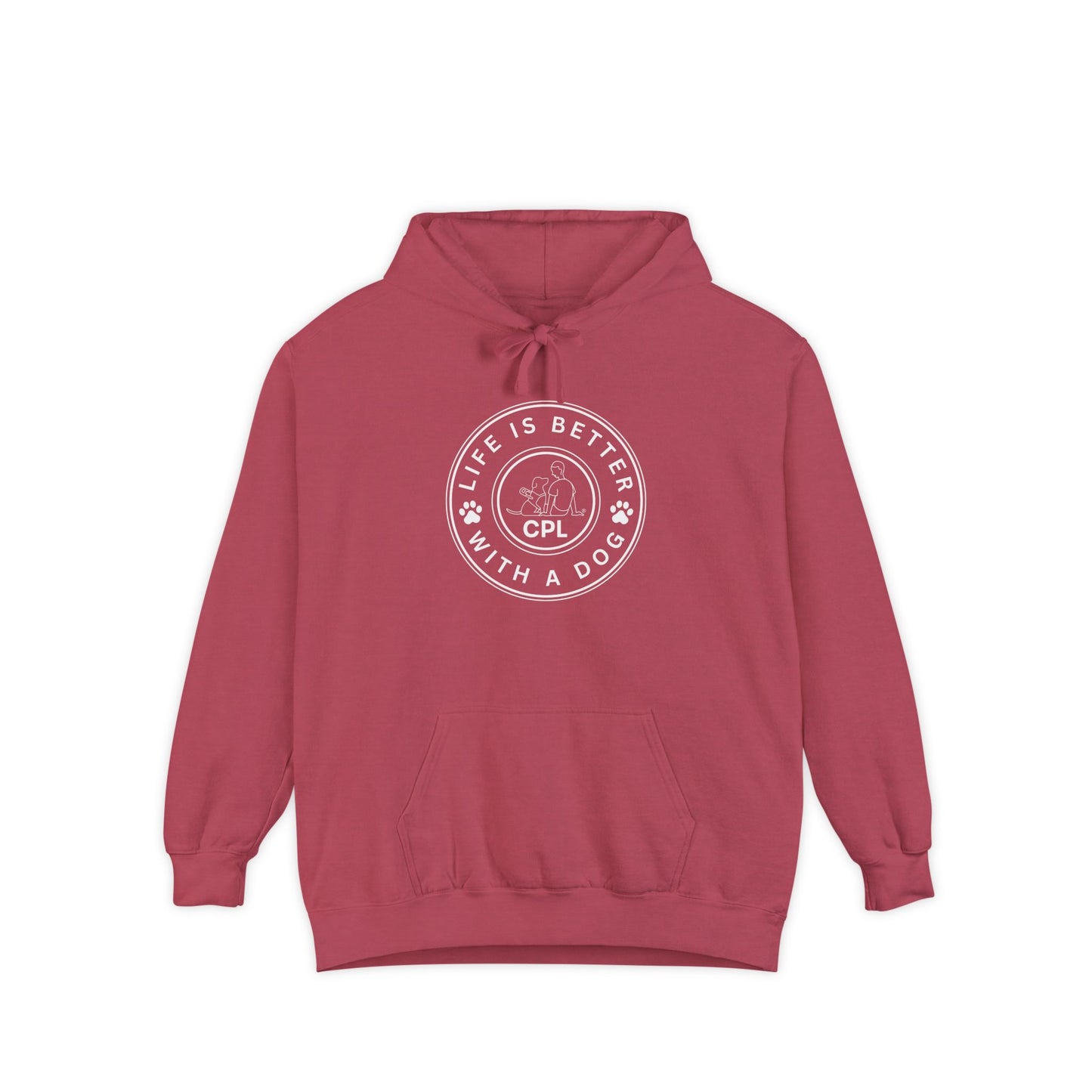 Life is Better with a Dog Comfort Colors Hooded Sweatshirt