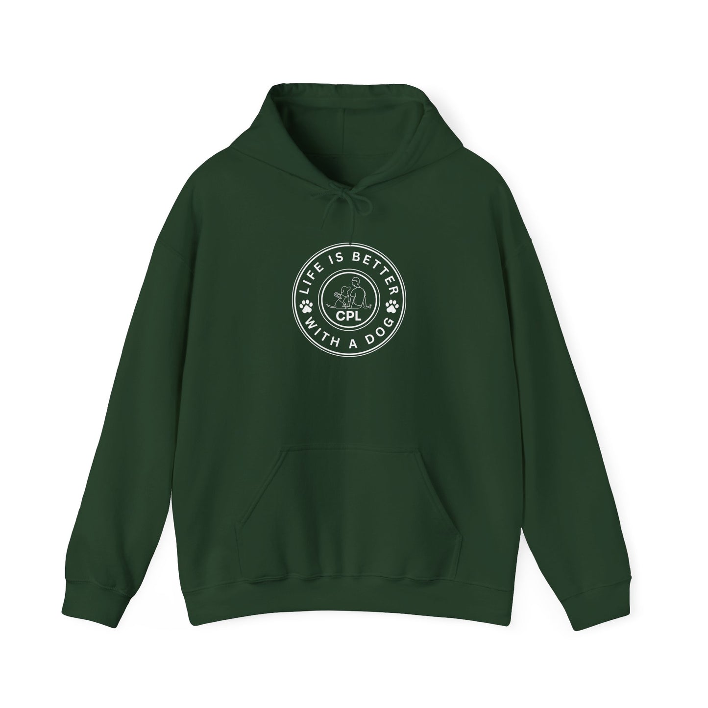 Life is Better with a Dog Unisex Gildan Hooded Sweatshirt