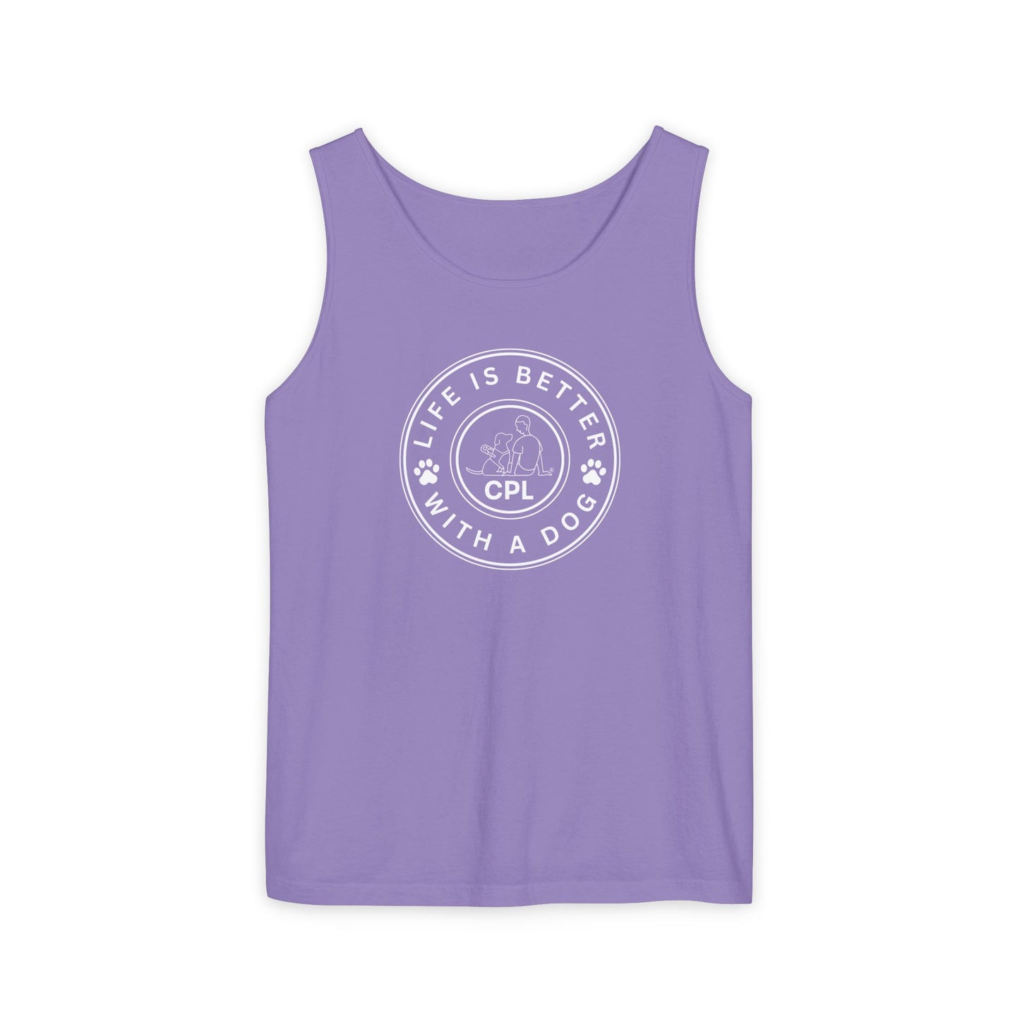 Life is Better With a Dog Unisex Comfort Colors Tank Top