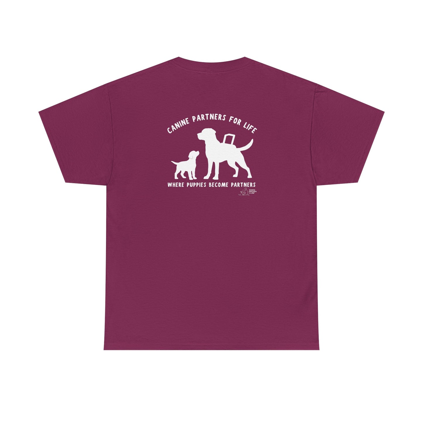 Where Puppies Become Partners Unisex Gildan Heavy Blend T-Shirt