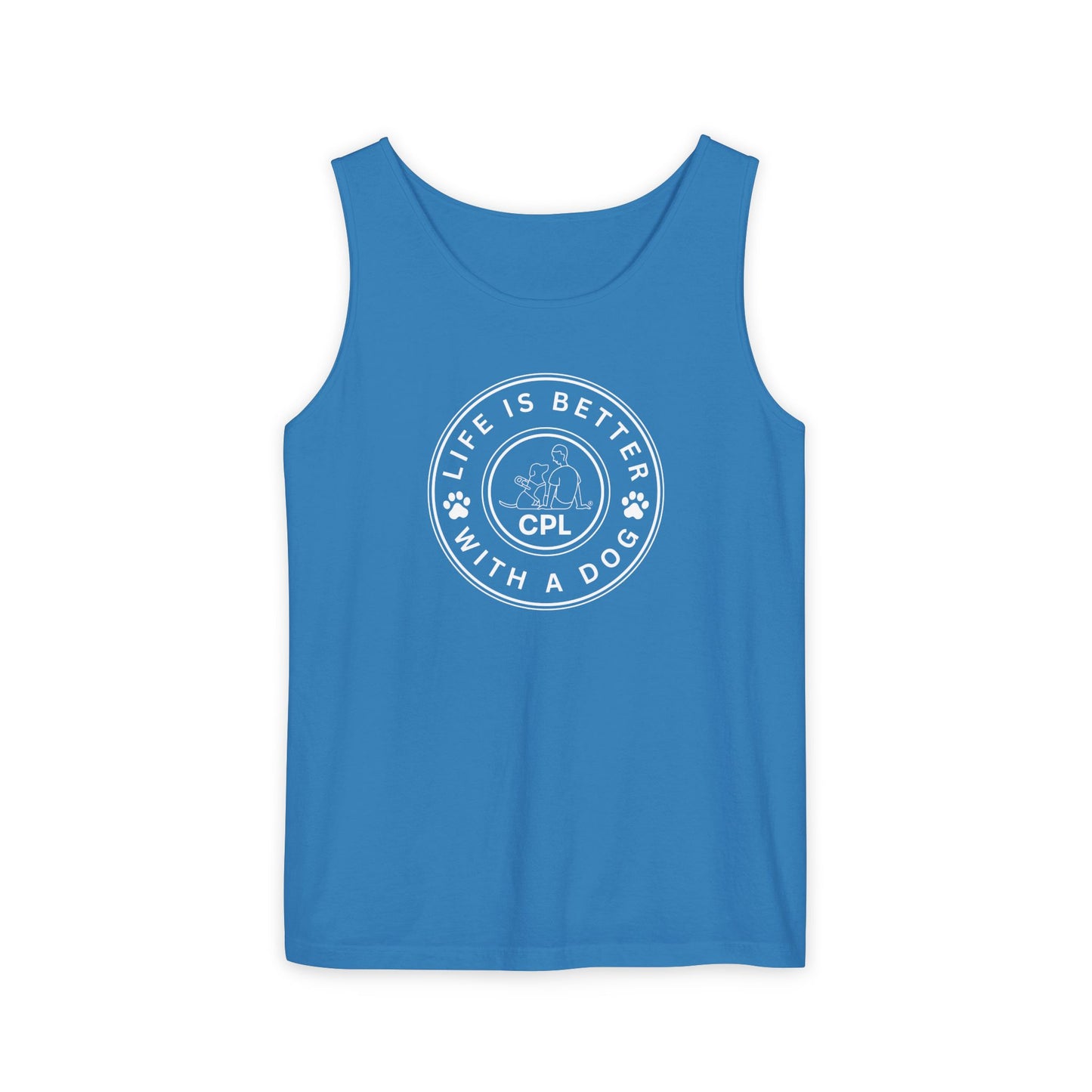 Life is Better With a Dog Unisex Comfort Colors Tank Top
