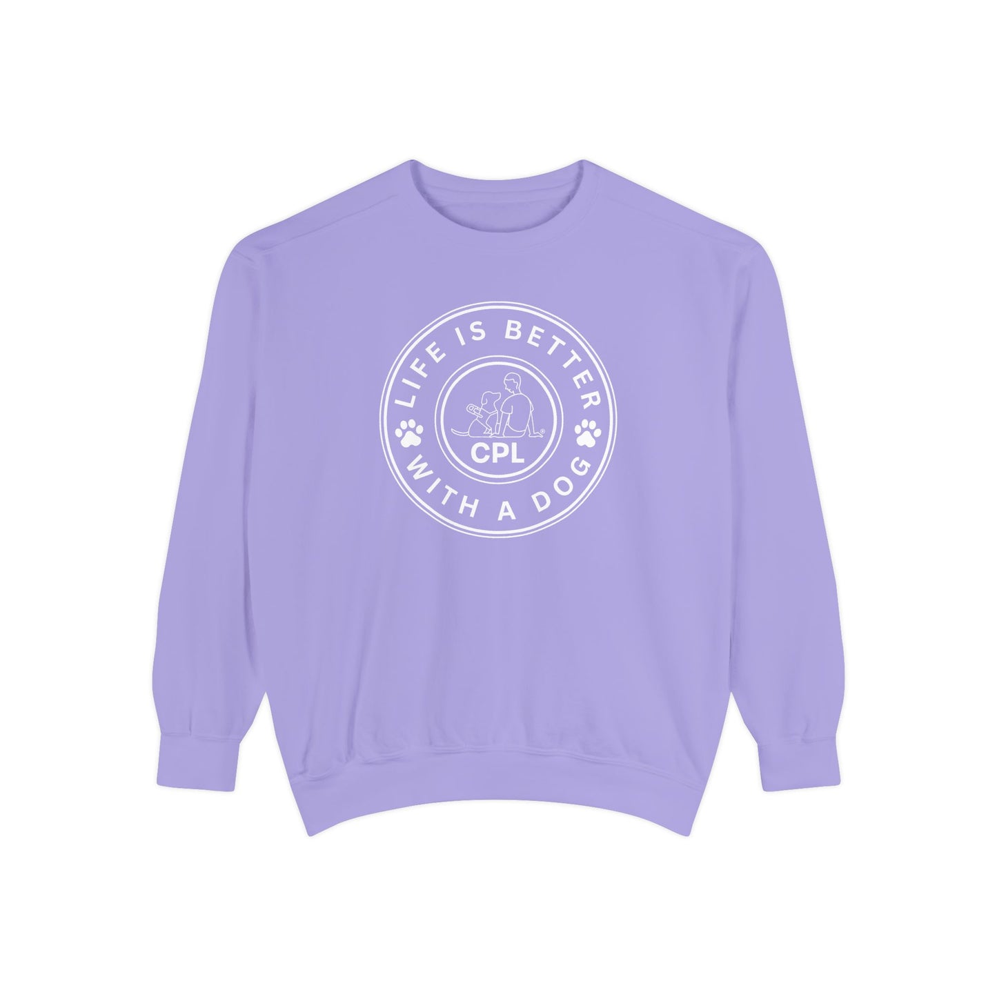 Life is Better with a Dog Unisex Comfort Colors Crewneck