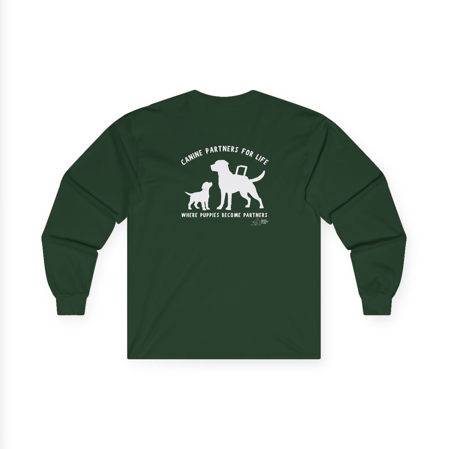 Where Puppies Become Partners Unisex Gildan Long Sleeve