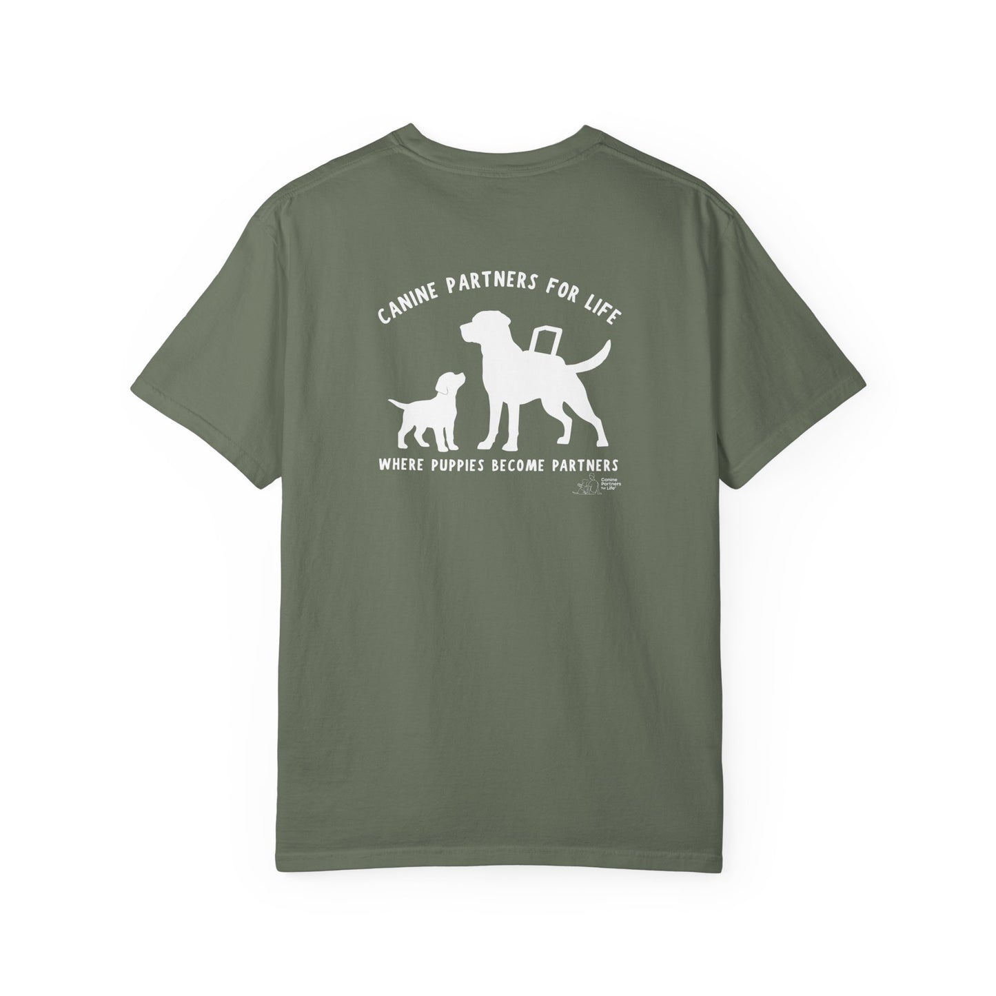 Where Puppies Become Partners Unisex T-Shirt