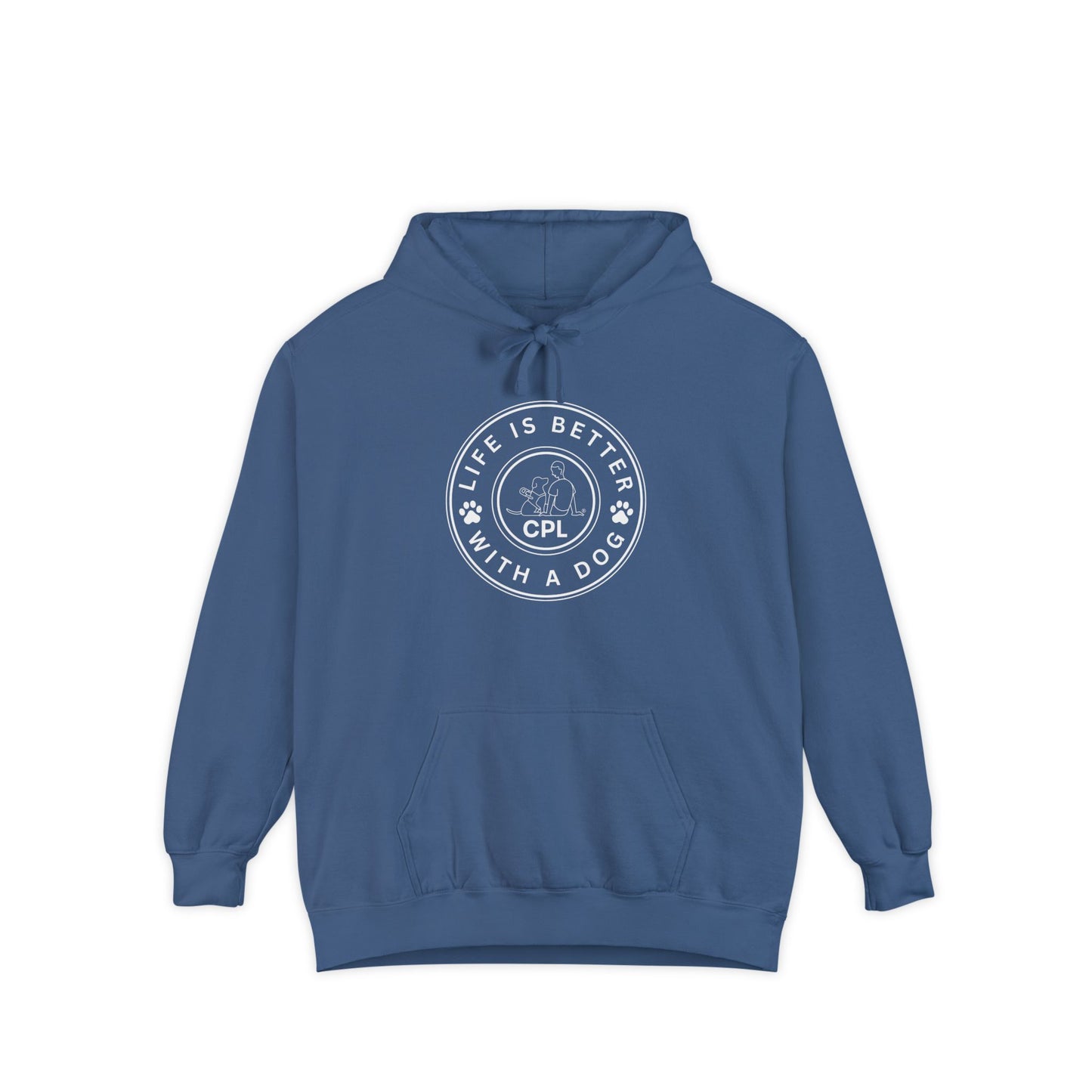 Life is Better with a Dog Comfort Colors Hooded Sweatshirt