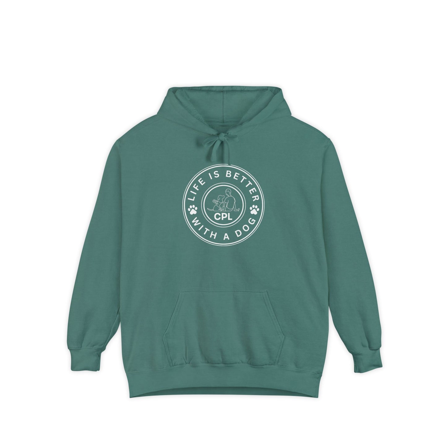 Life is Better with a Dog Comfort Colors Hooded Sweatshirt