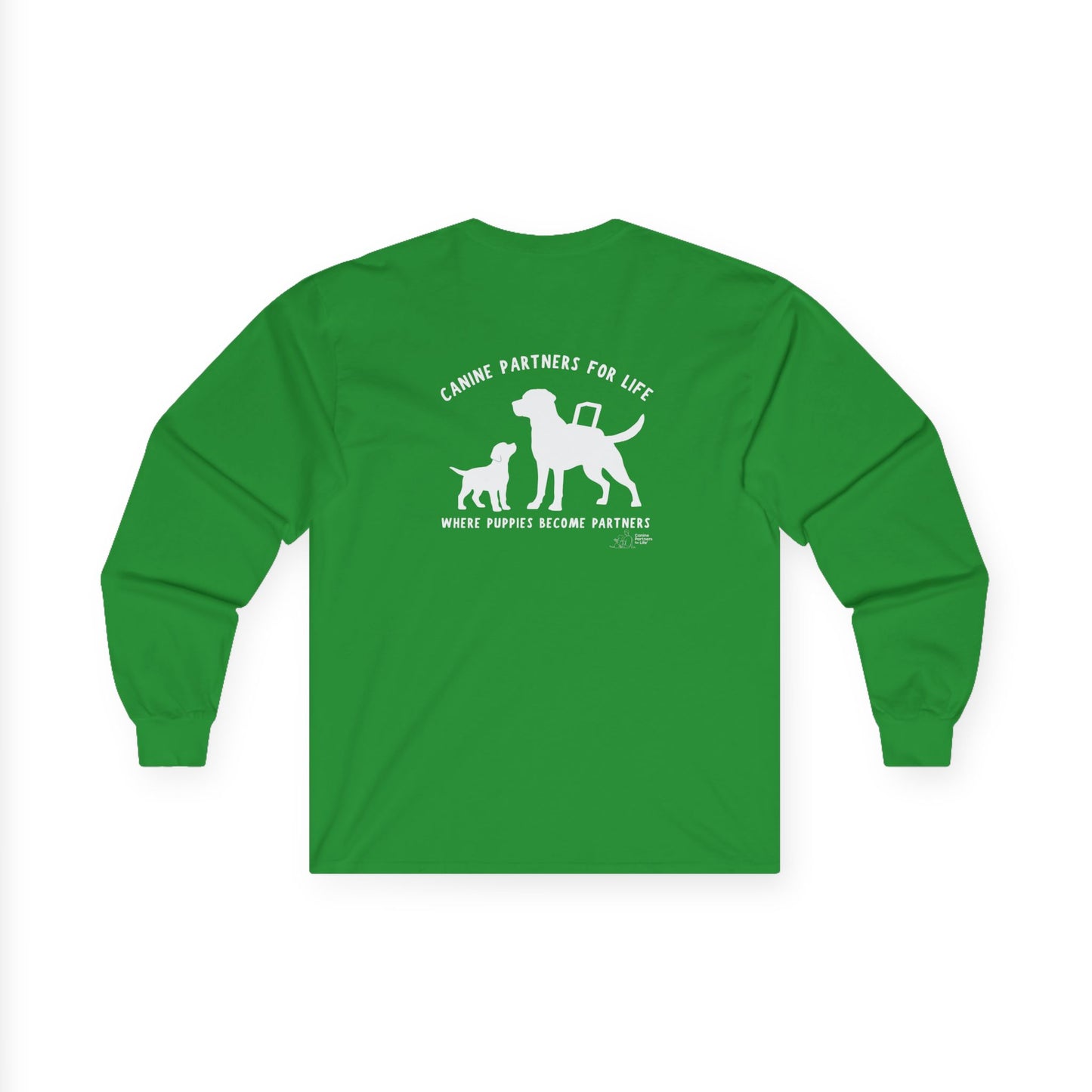 Where Puppies Become Partners Unisex Gildan Long Sleeve