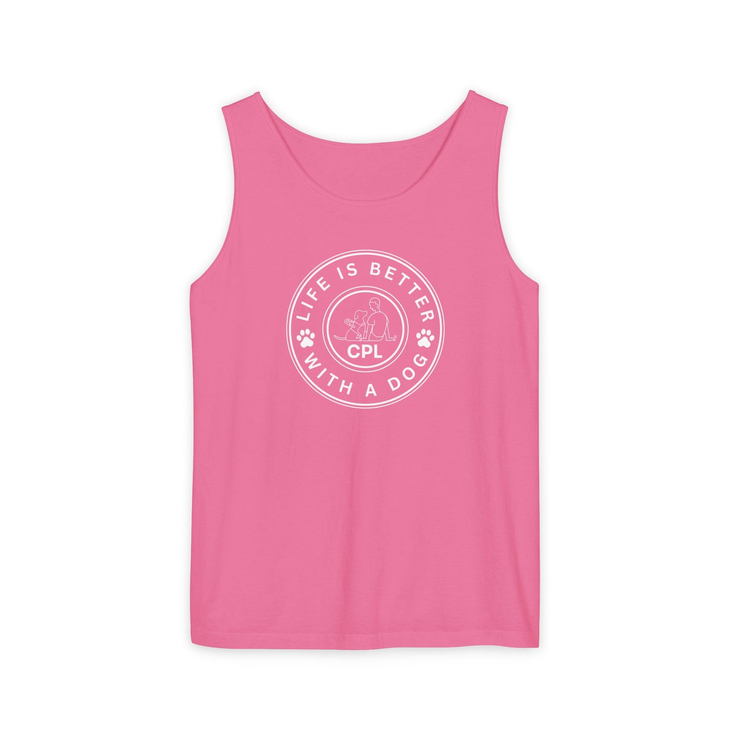 Life is Better With a Dog Unisex Comfort Colors Tank Top
