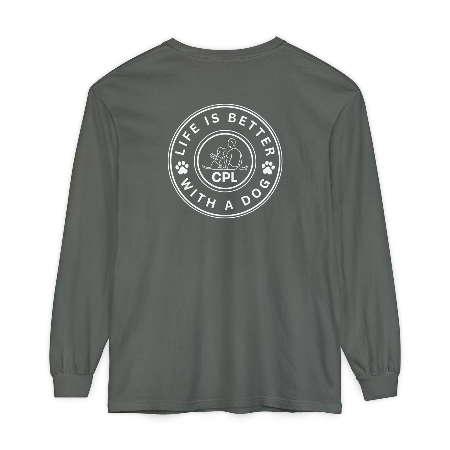 Life is Better with a Dog Unisex Comfort Colors Long Sleeve