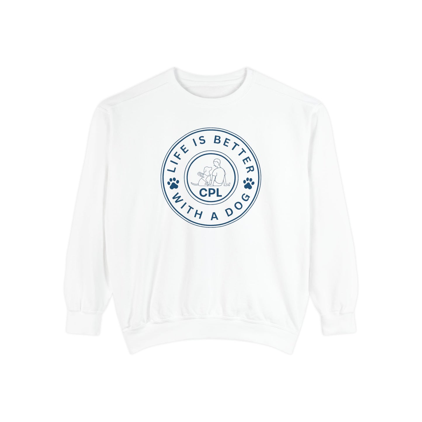 Life is Better with a Dog Unisex Comfort Colors Crewneck