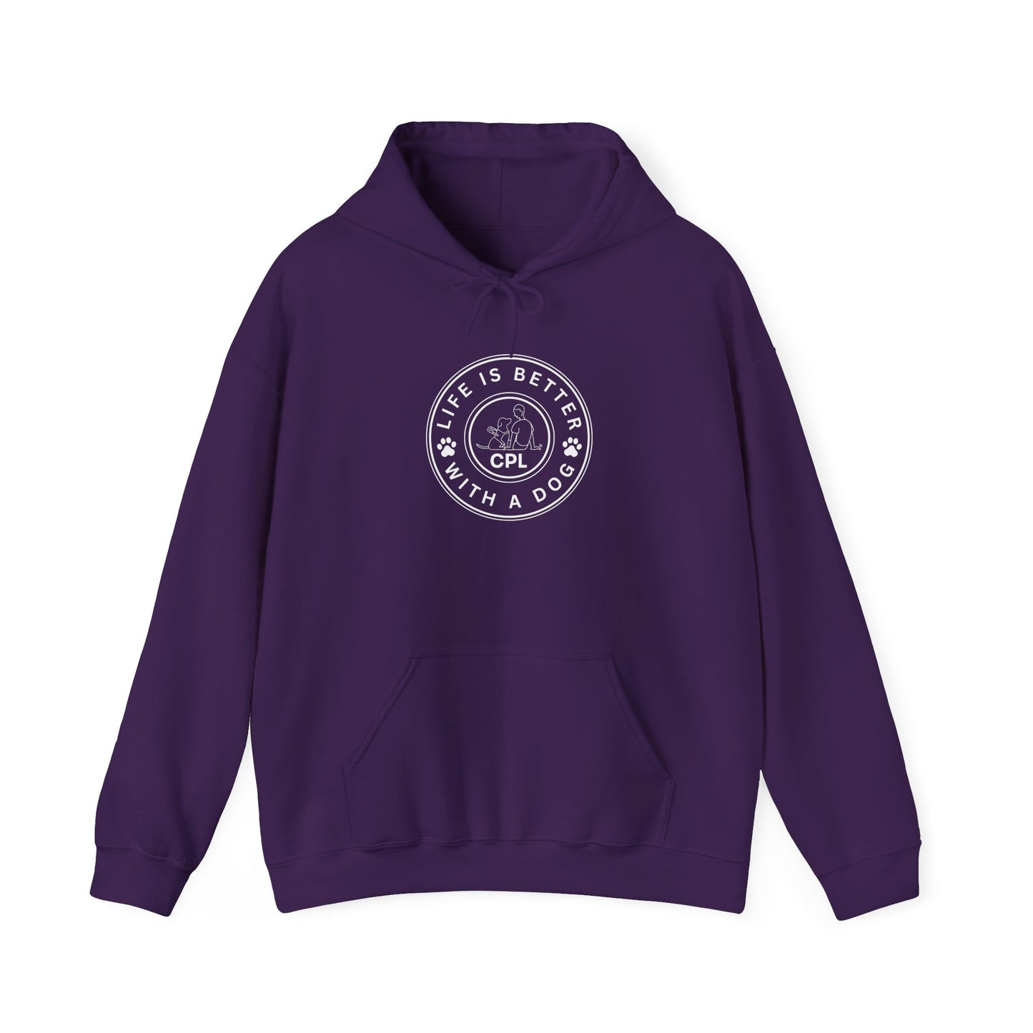 Life is Better with a Dog Unisex Gildan Hooded Sweatshirt
