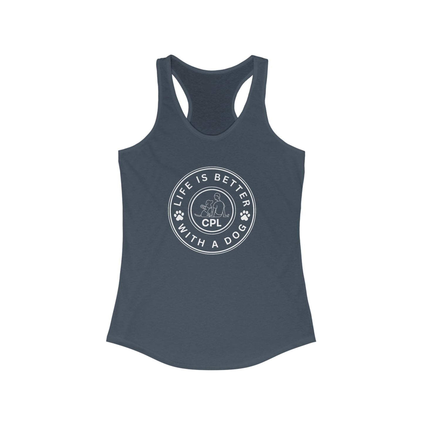 Life is Better with a Dog Women's Racerback Tank Top