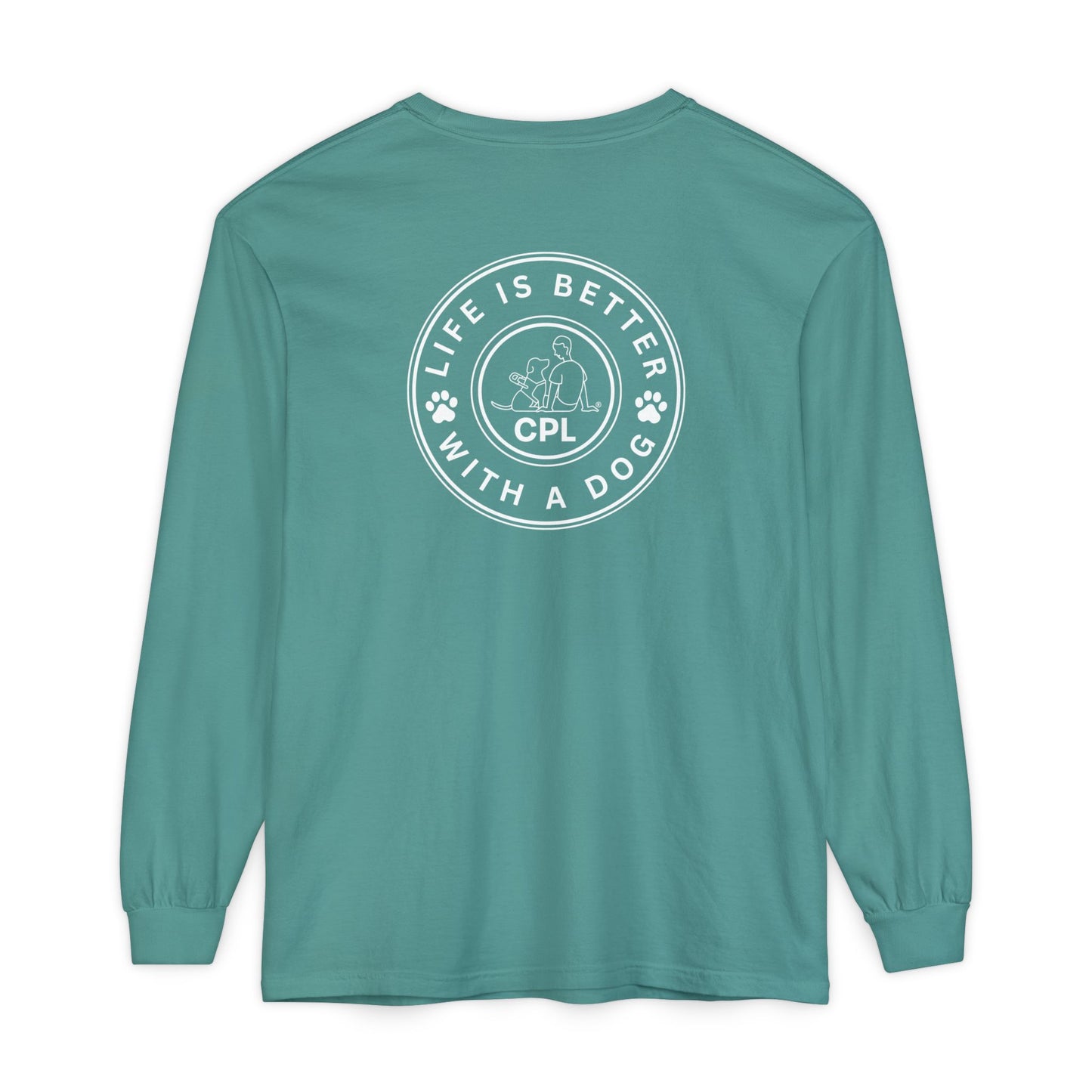 Life is Better with a Dog Unisex Comfort Colors Long Sleeve