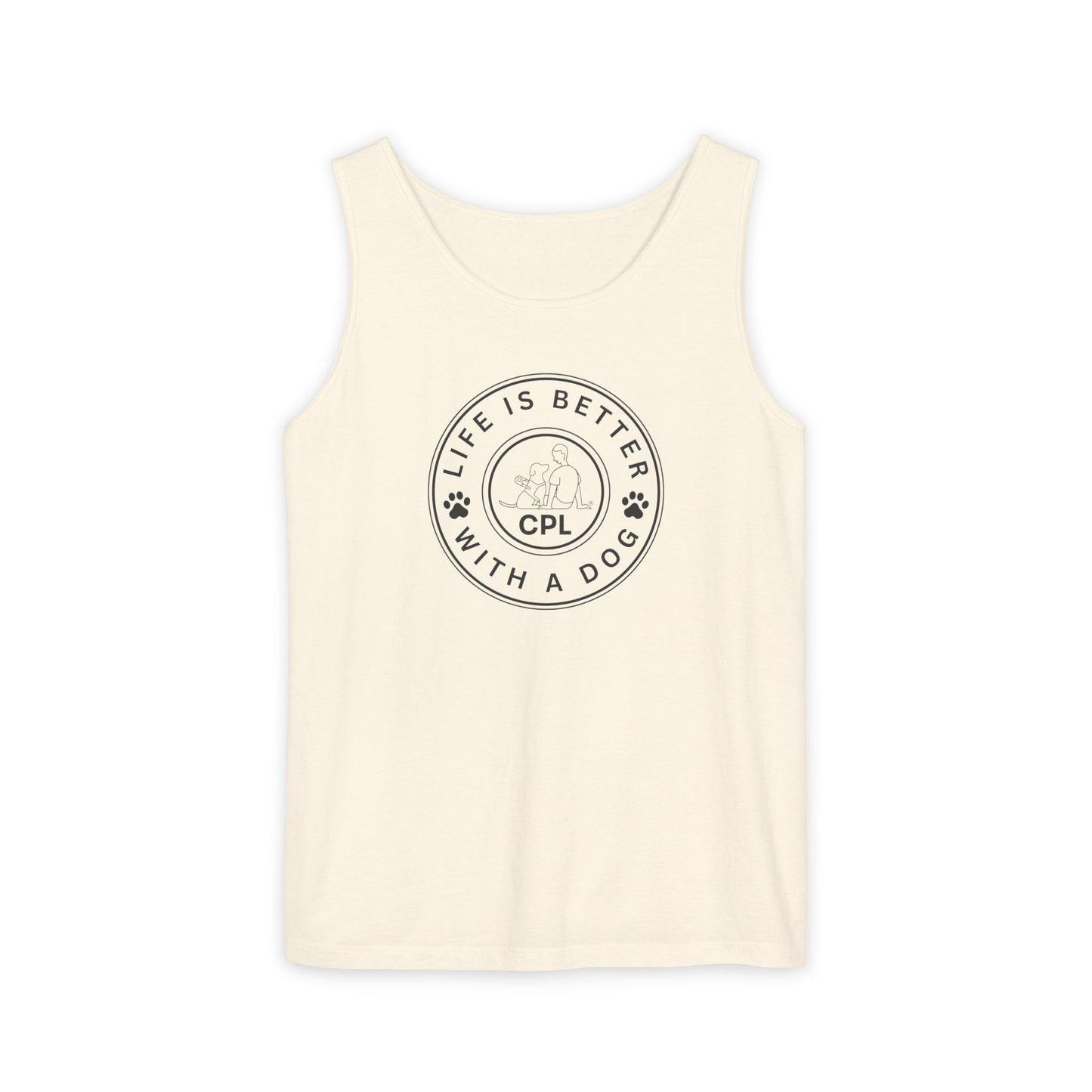 Life is Better With a Dog Unisex Comfort Colors Tank Top