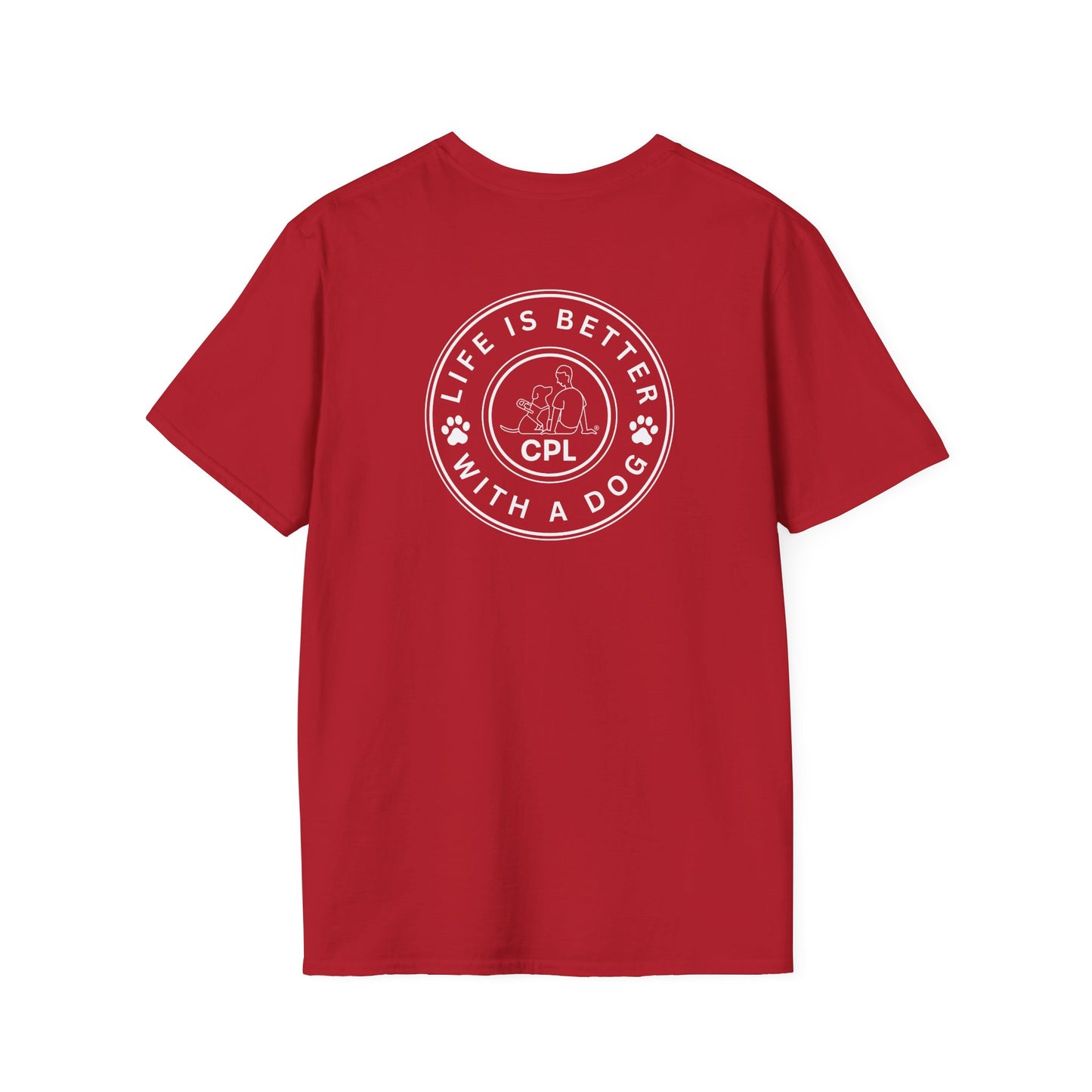 Life is Better with a Dog Unisex Gildan Soft T-Shirt