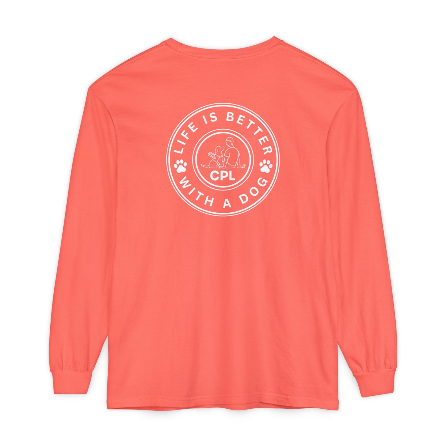 Life is Better with a Dog Unisex Comfort Colors Long Sleeve
