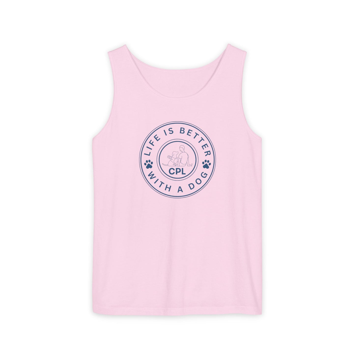 Life is Better With a Dog Unisex Comfort Colors Tank Top
