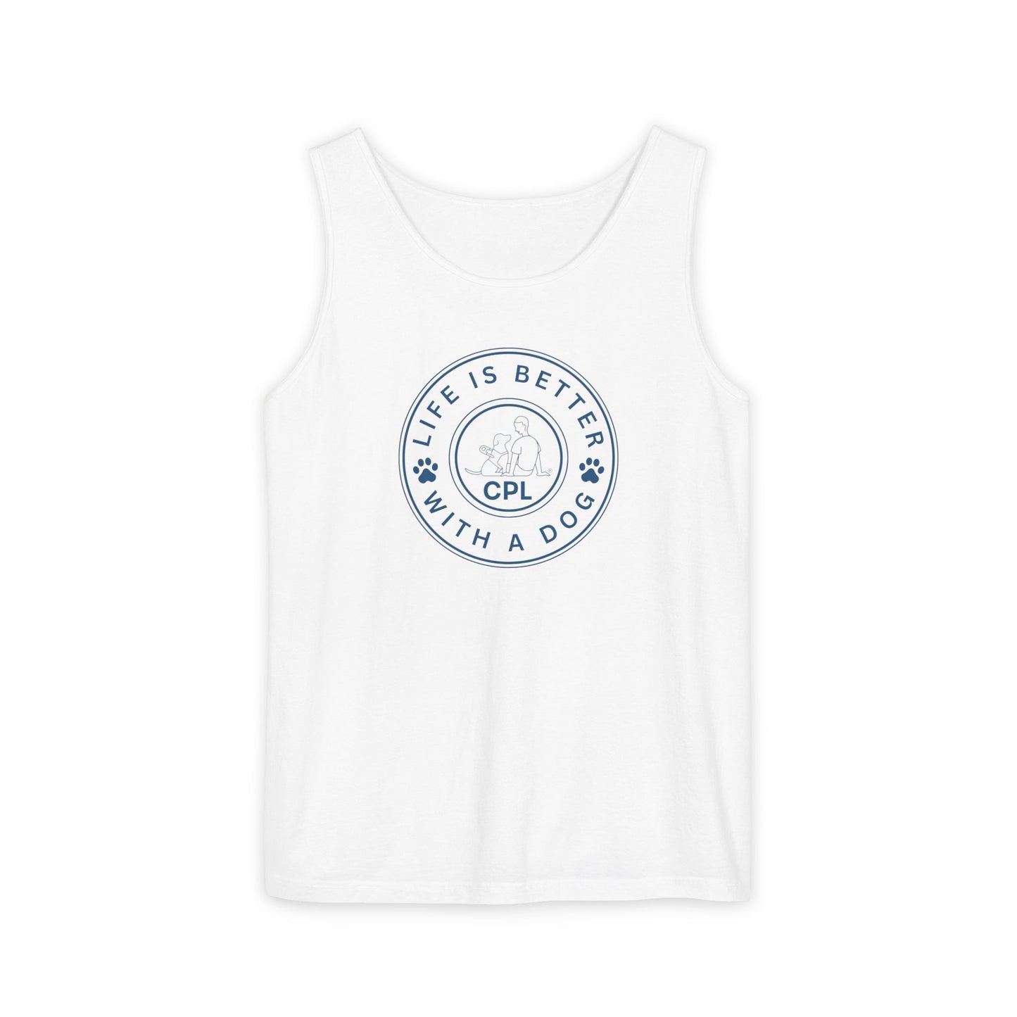 Life is Better With a Dog Unisex Comfort Colors Tank Top