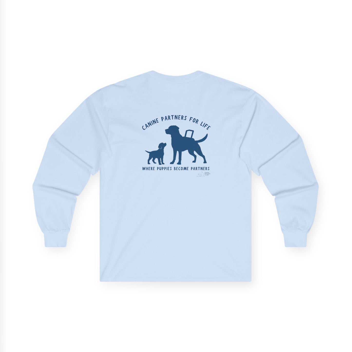 Where Puppies Become Partners Unisex Gildan Long Sleeve
