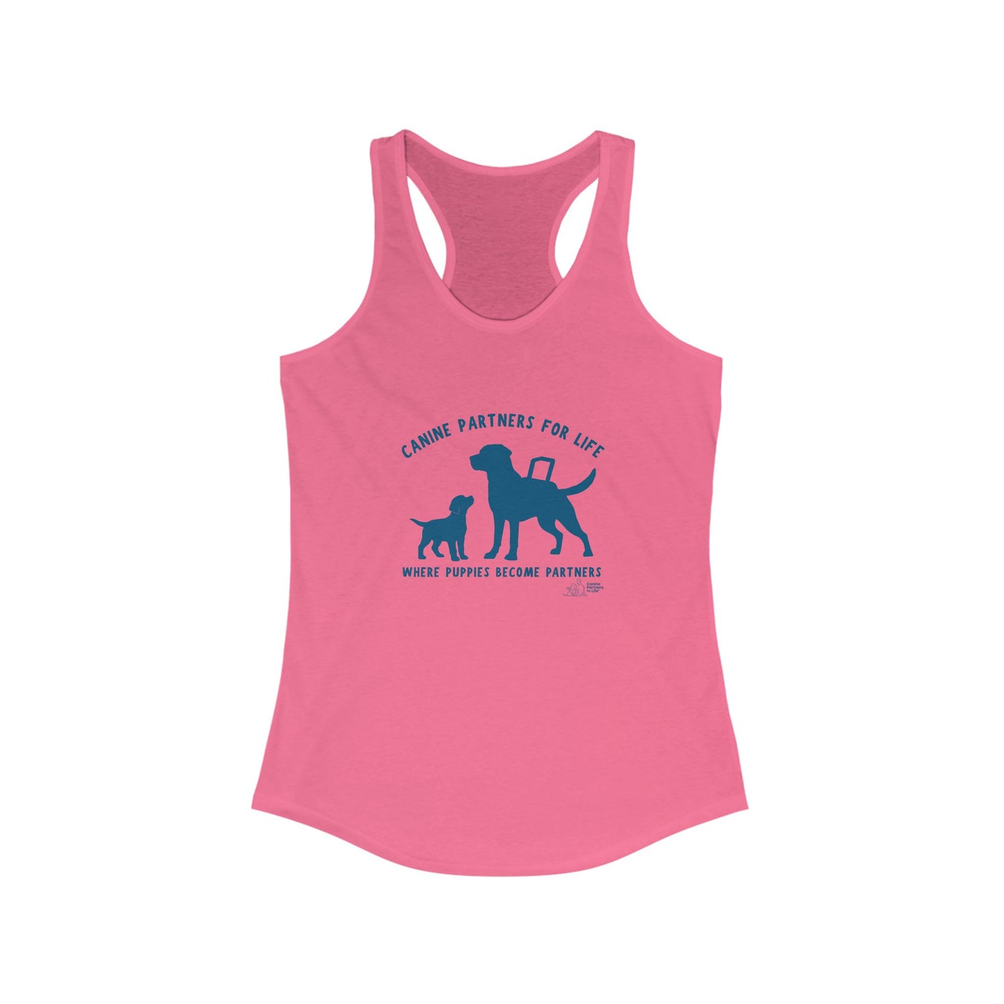 Where Puppies Become Partners - Women's Racerback Tank Top