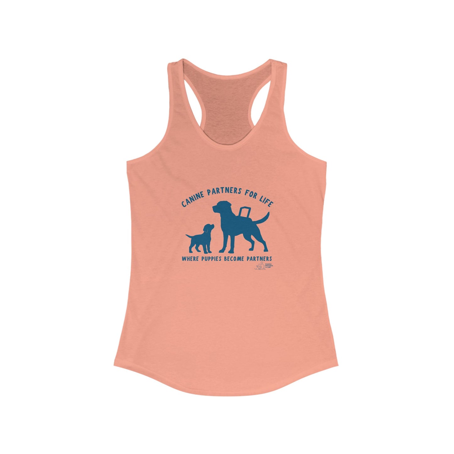 Where Puppies Become Partners - Women's Racerback Tank Top