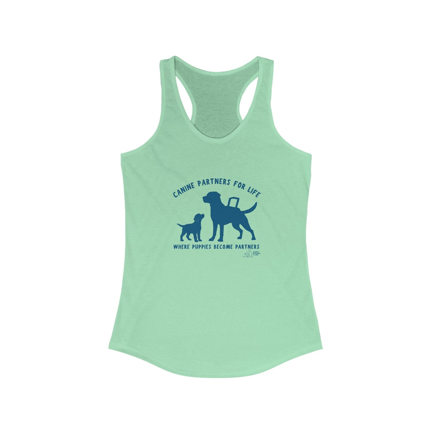 Where Puppies Become Partners - Women's Racerback Tank Top