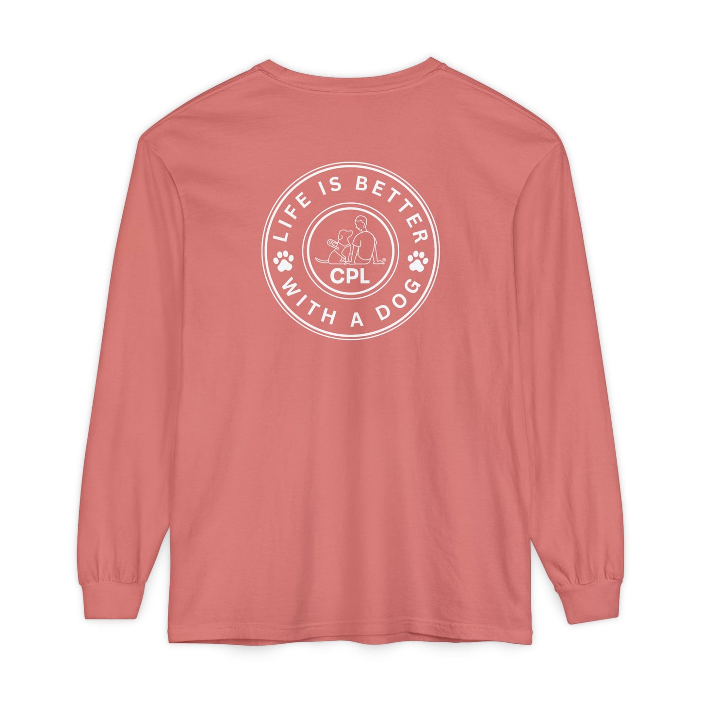 Life is Better with a Dog Unisex Comfort Colors Long Sleeve