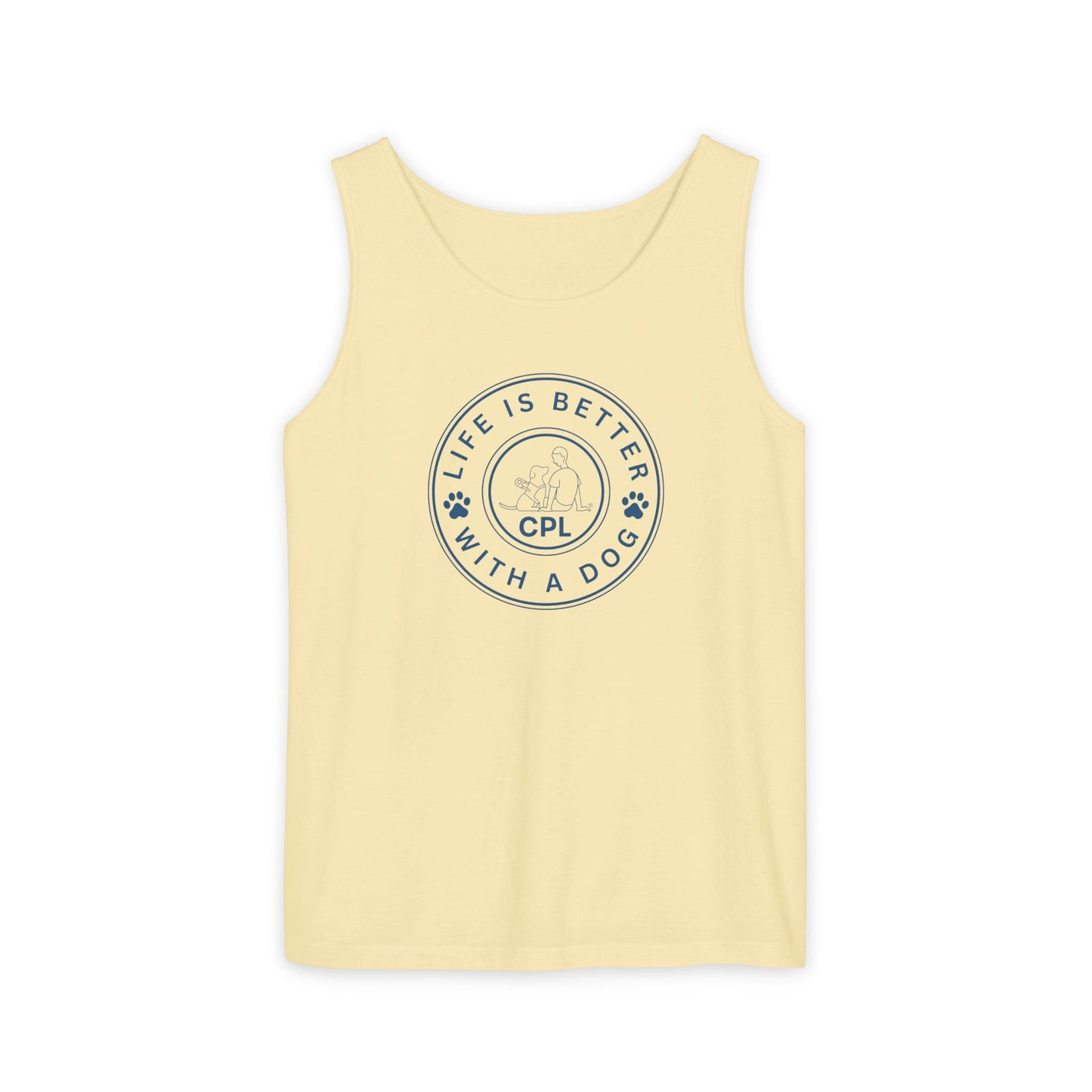 Life is Better With a Dog Unisex Comfort Colors Tank Top