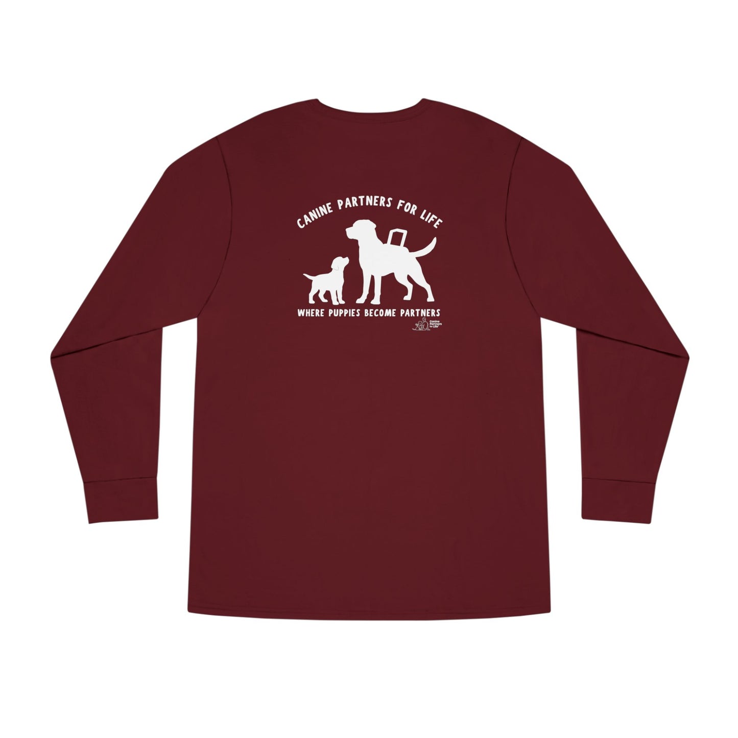 Where Puppies Become Partners Unisex Long-Sleeve T-Shirt