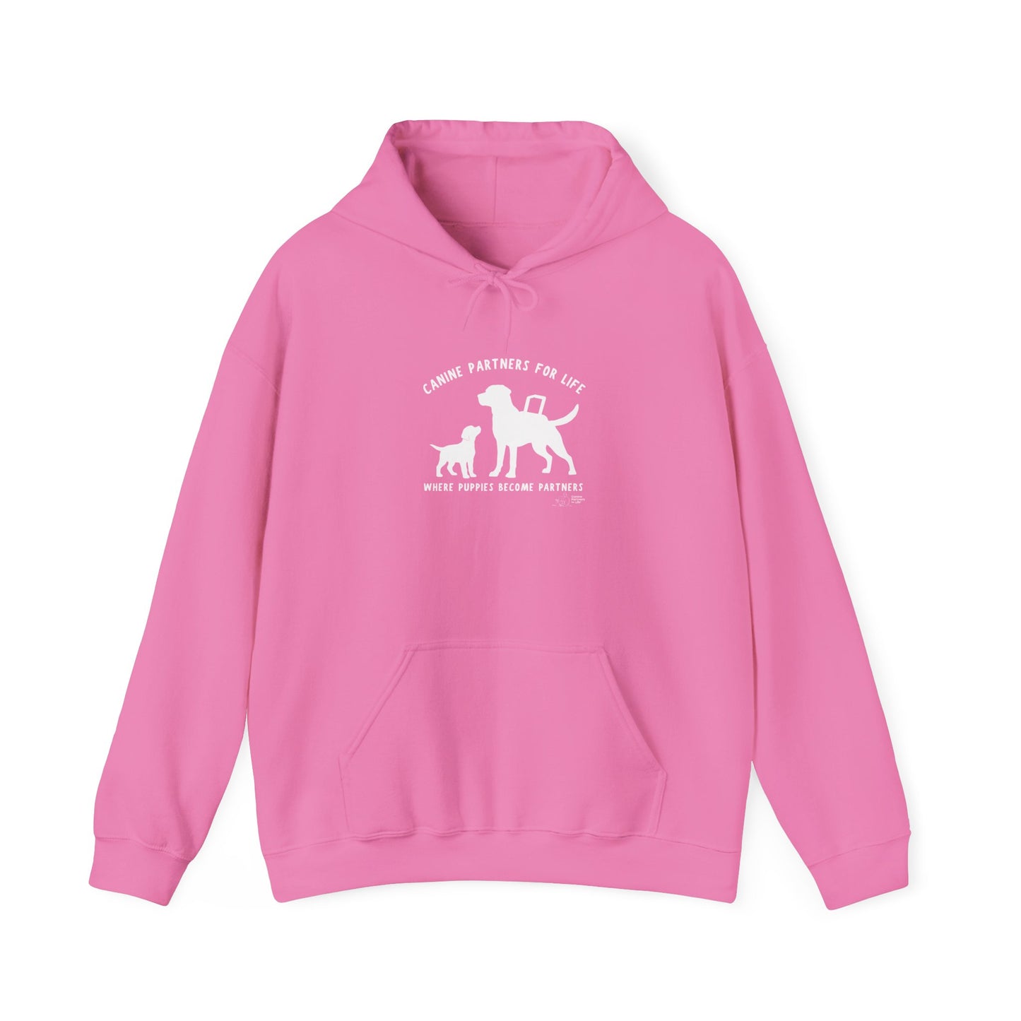 Where Puppies Become Partners Unisex Gildan Hooded Sweatshirt