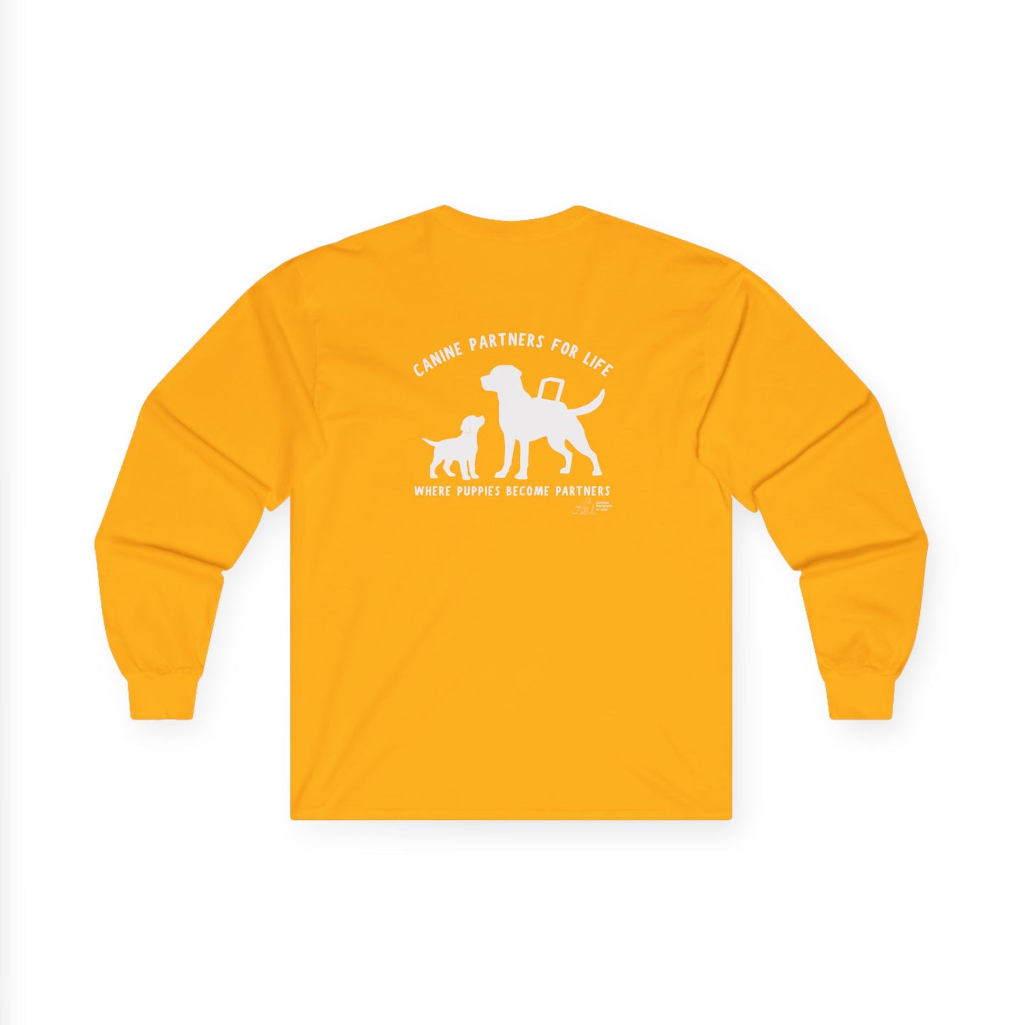 Where Puppies Become Partners Unisex Gildan Long Sleeve