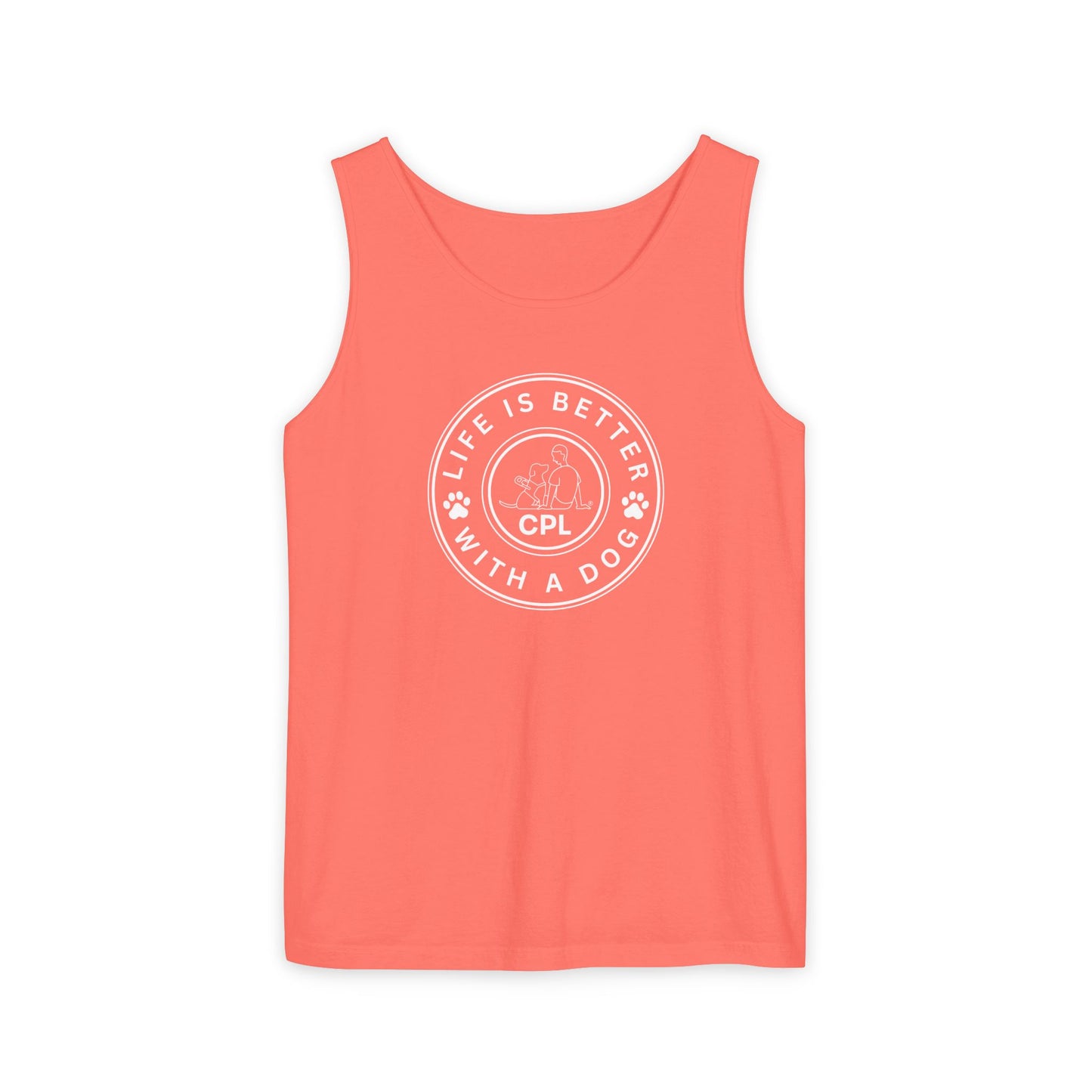 Life is Better With a Dog Unisex Comfort Colors Tank Top