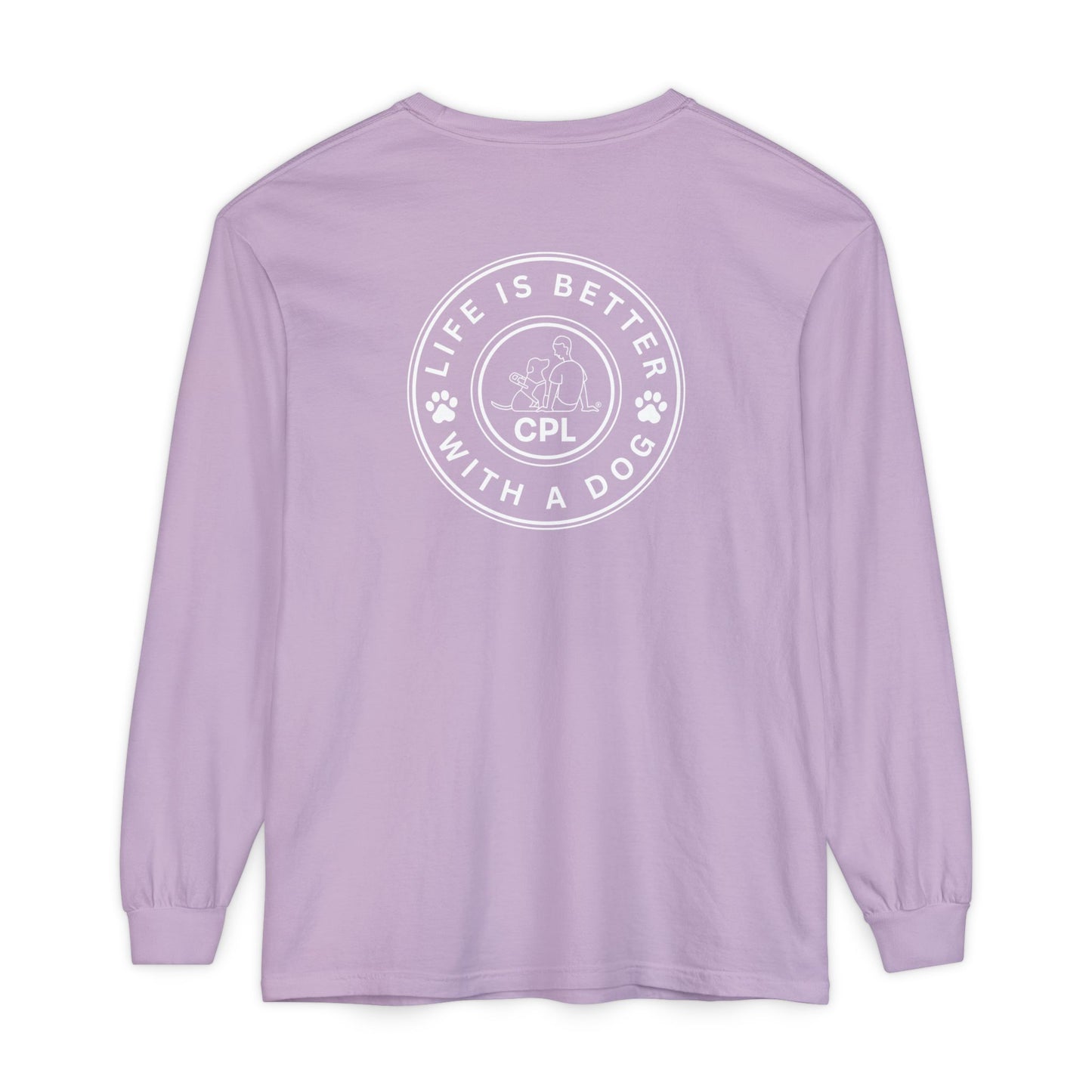 Life is Better with a Dog Unisex Comfort Colors Long Sleeve