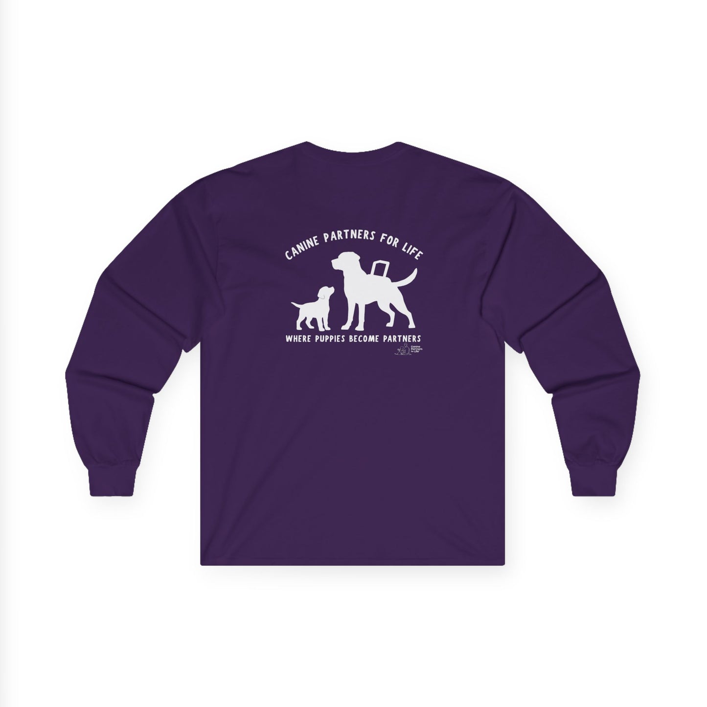 Where Puppies Become Partners Unisex Gildan Long Sleeve