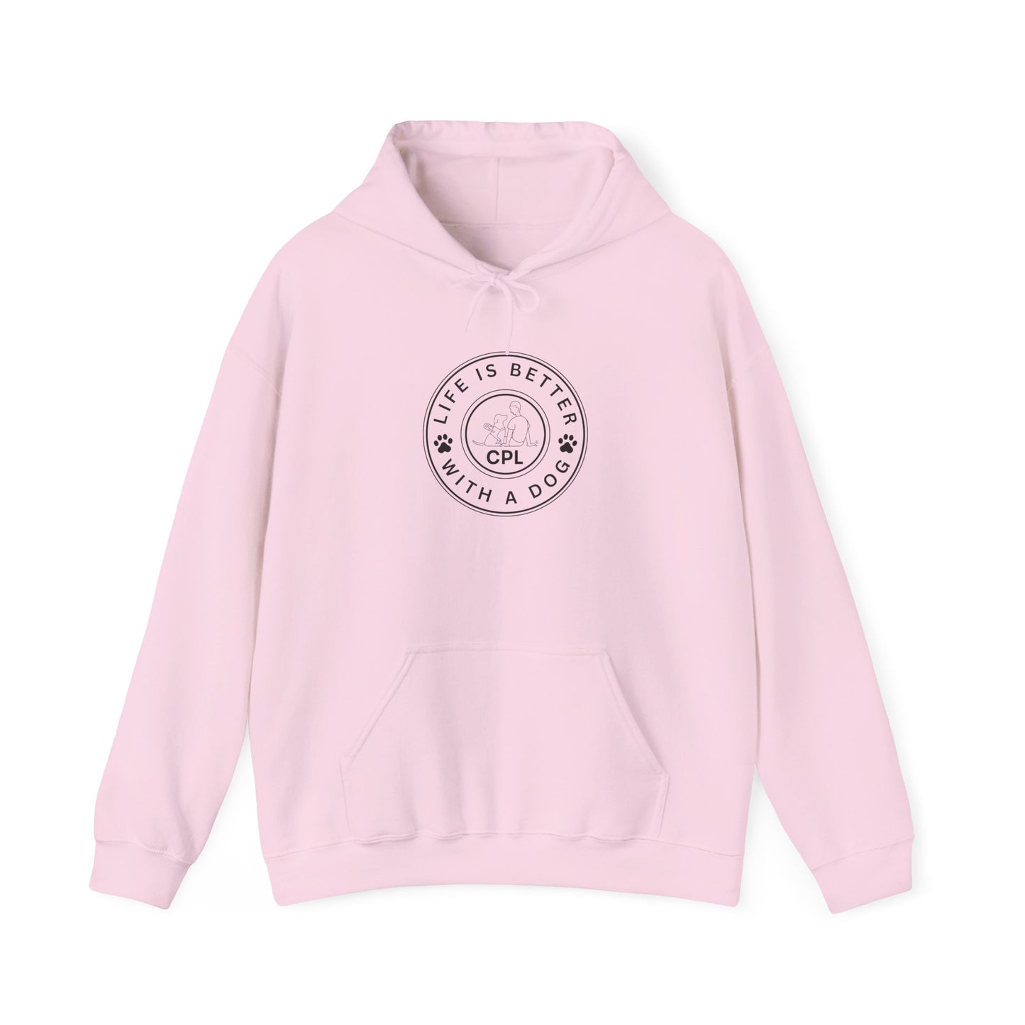 Life is Better with a Dog Unisex Gildan Hooded Sweatshirt