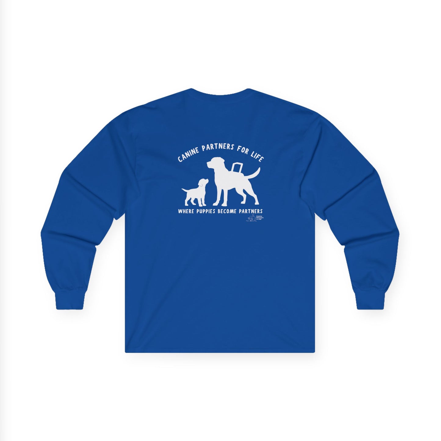 Where Puppies Become Partners Unisex Gildan Long Sleeve