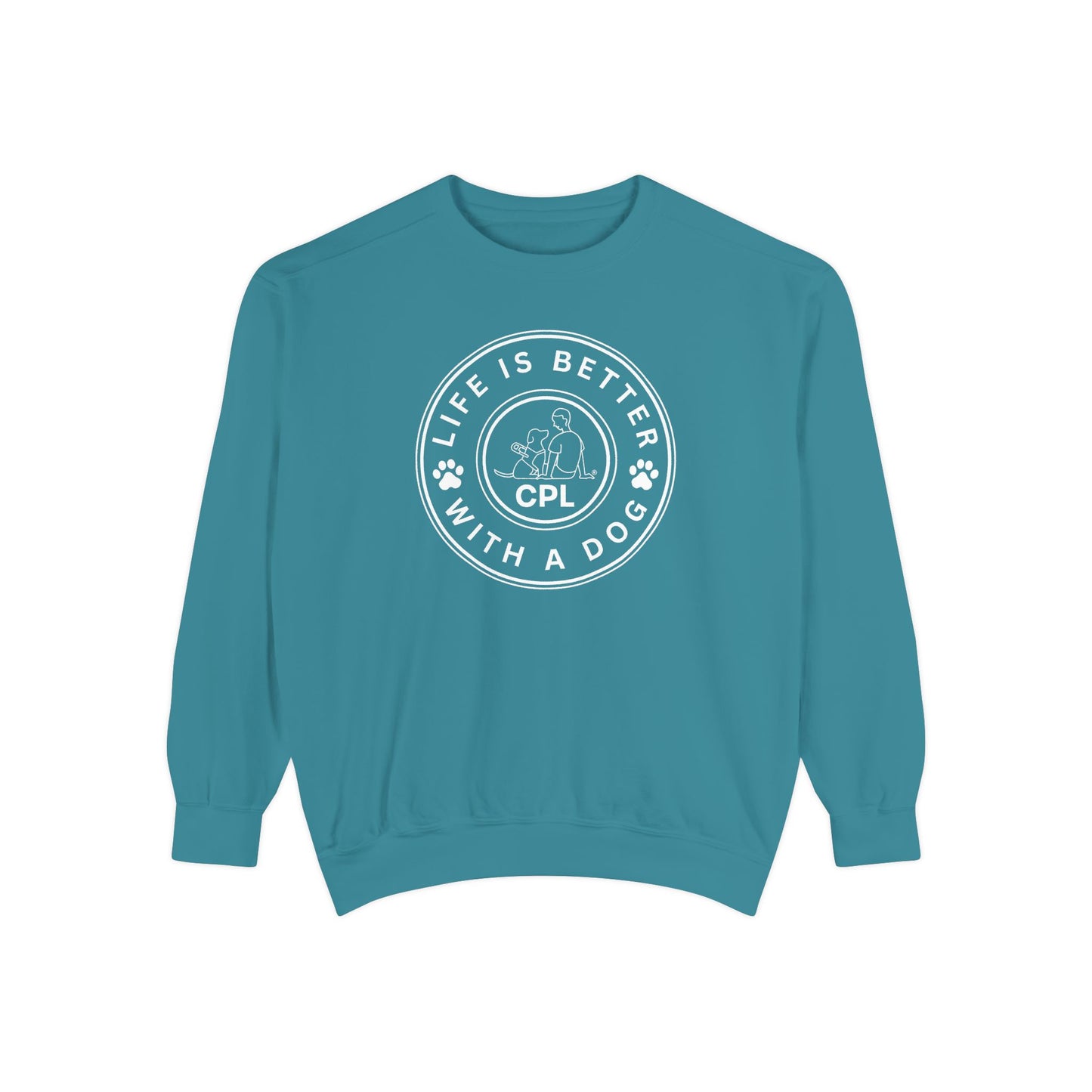 Life is Better with a Dog Unisex Comfort Colors Crewneck