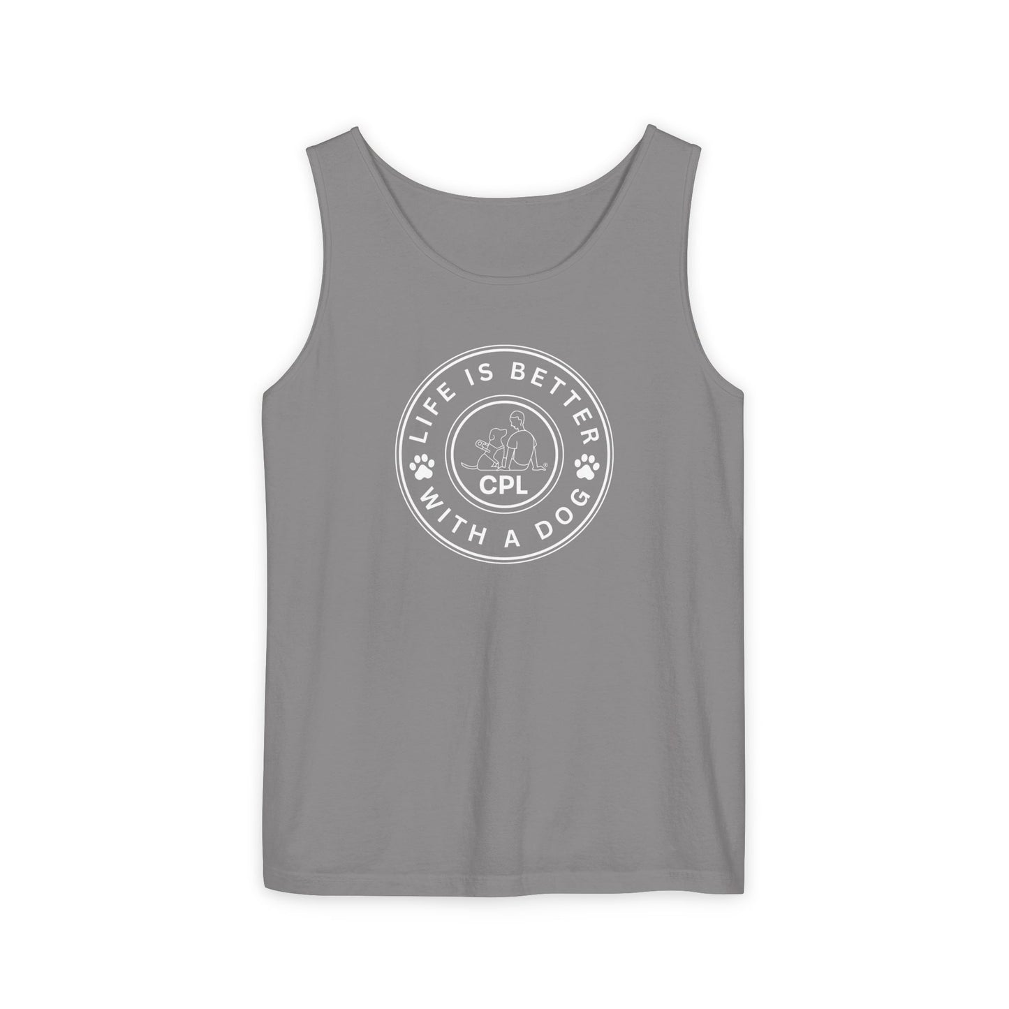 Life is Better With a Dog Unisex Comfort Colors Tank Top