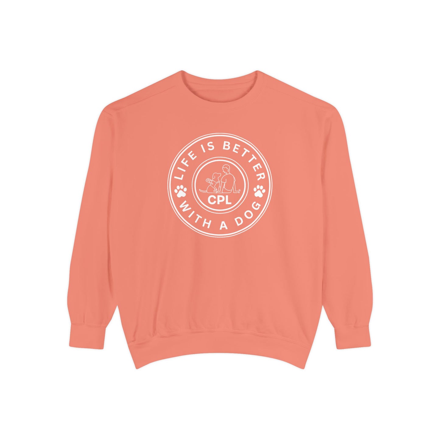 Life is Better with a Dog Unisex Comfort Colors Crewneck