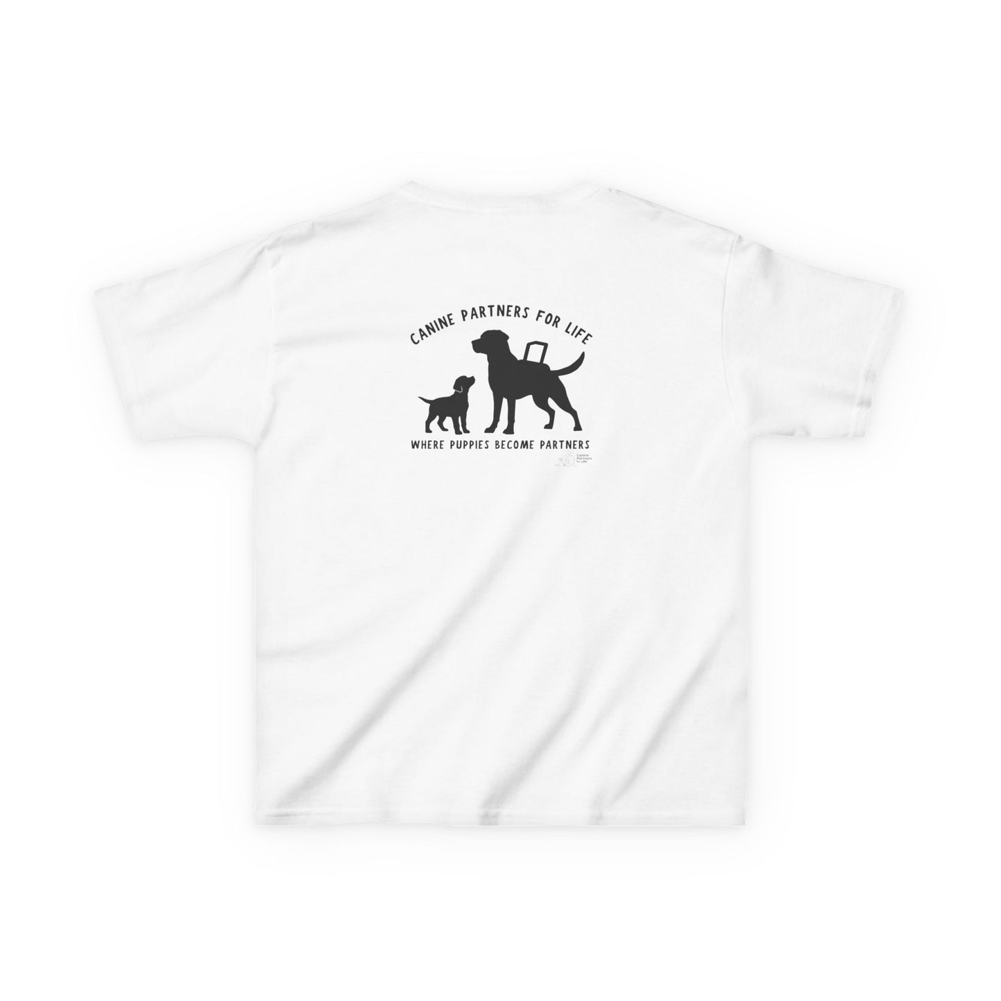 Where Puppies Become Partners Kids Gildan T-Shirt