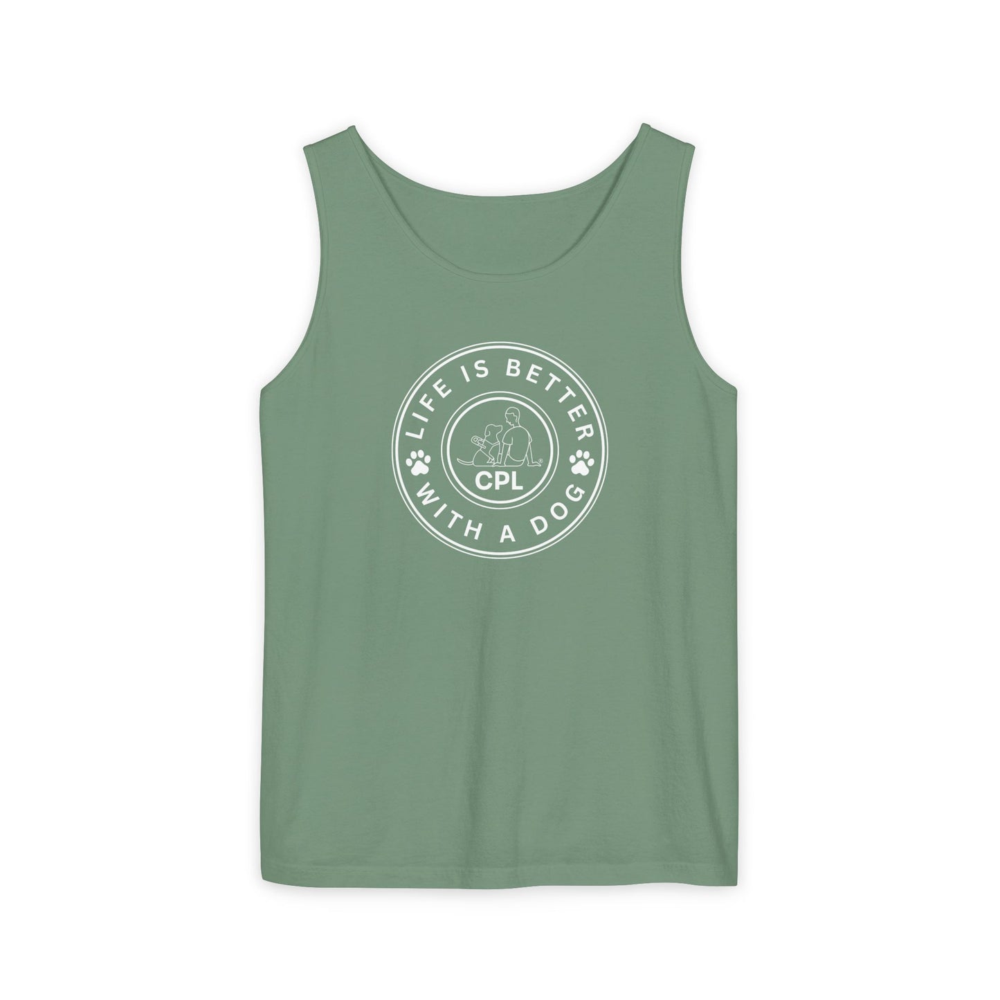 Life is Better With a Dog Unisex Comfort Colors Tank Top